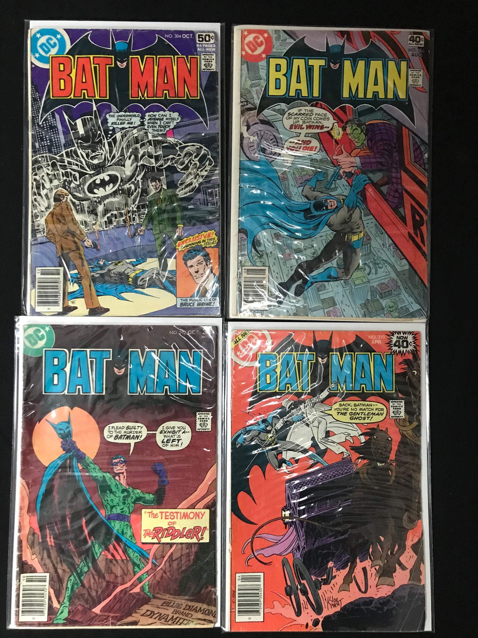 LOT OF 4 BATMAN COMICS (DC COMICS) (1 of 1)