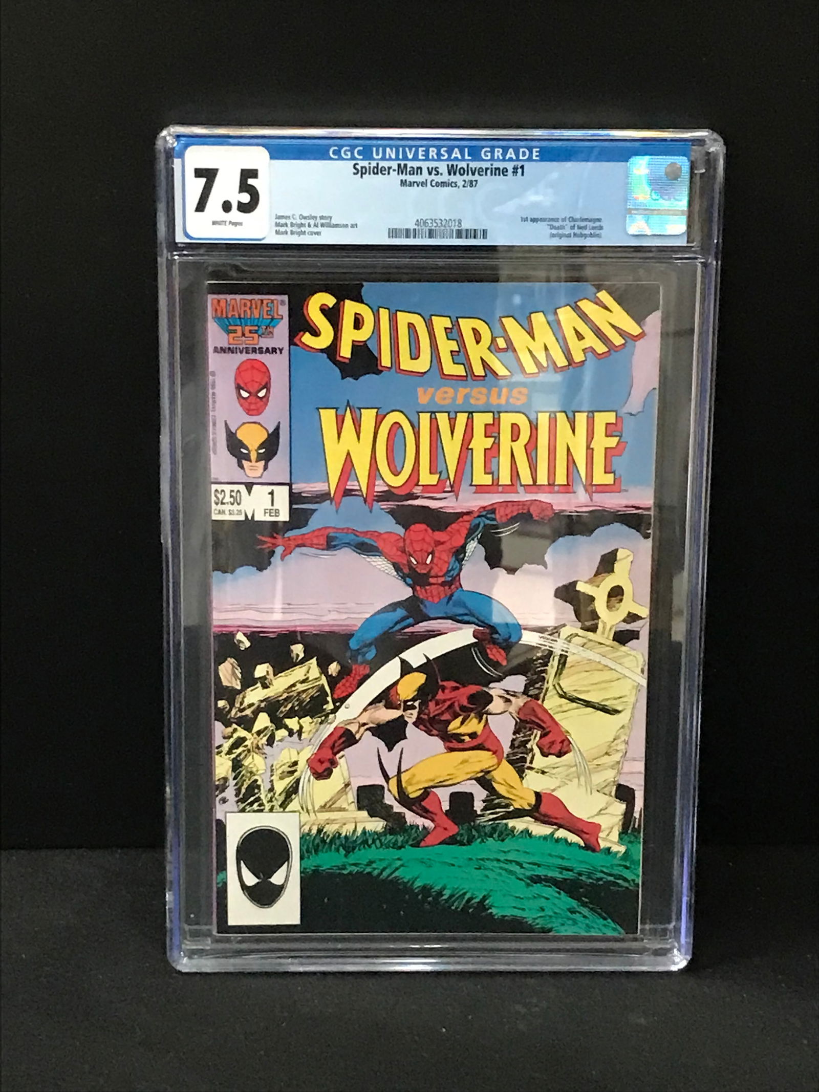 MARVEL COMICS SPIDER-MAN VS. WOLVERINE NO.1 (CGC 7.5) (1 of 1)