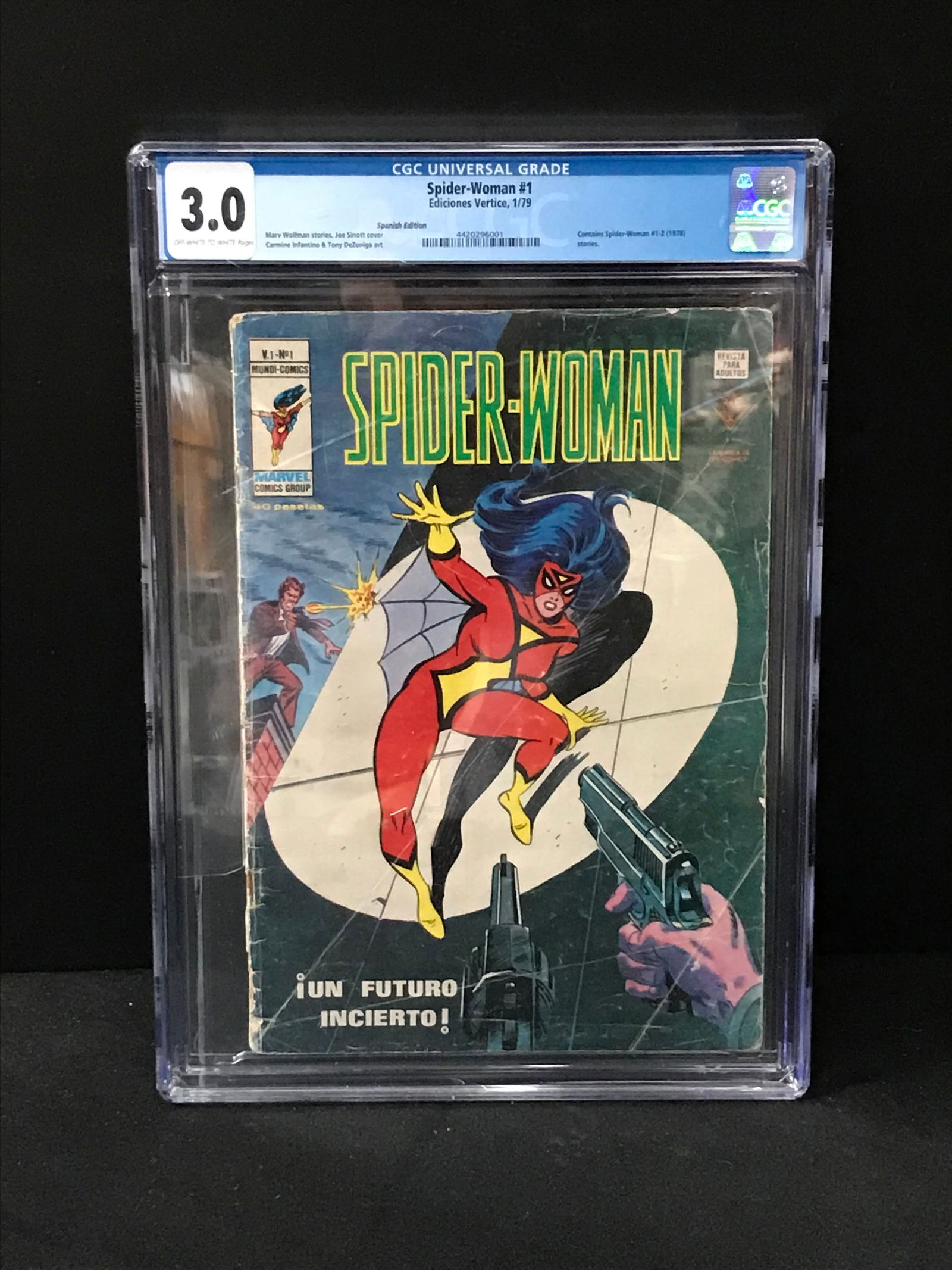 SPIDERWOMAN #1 (SPANISH EDITION MARVEL COMIC) CGC 3.0 (1 of 1)