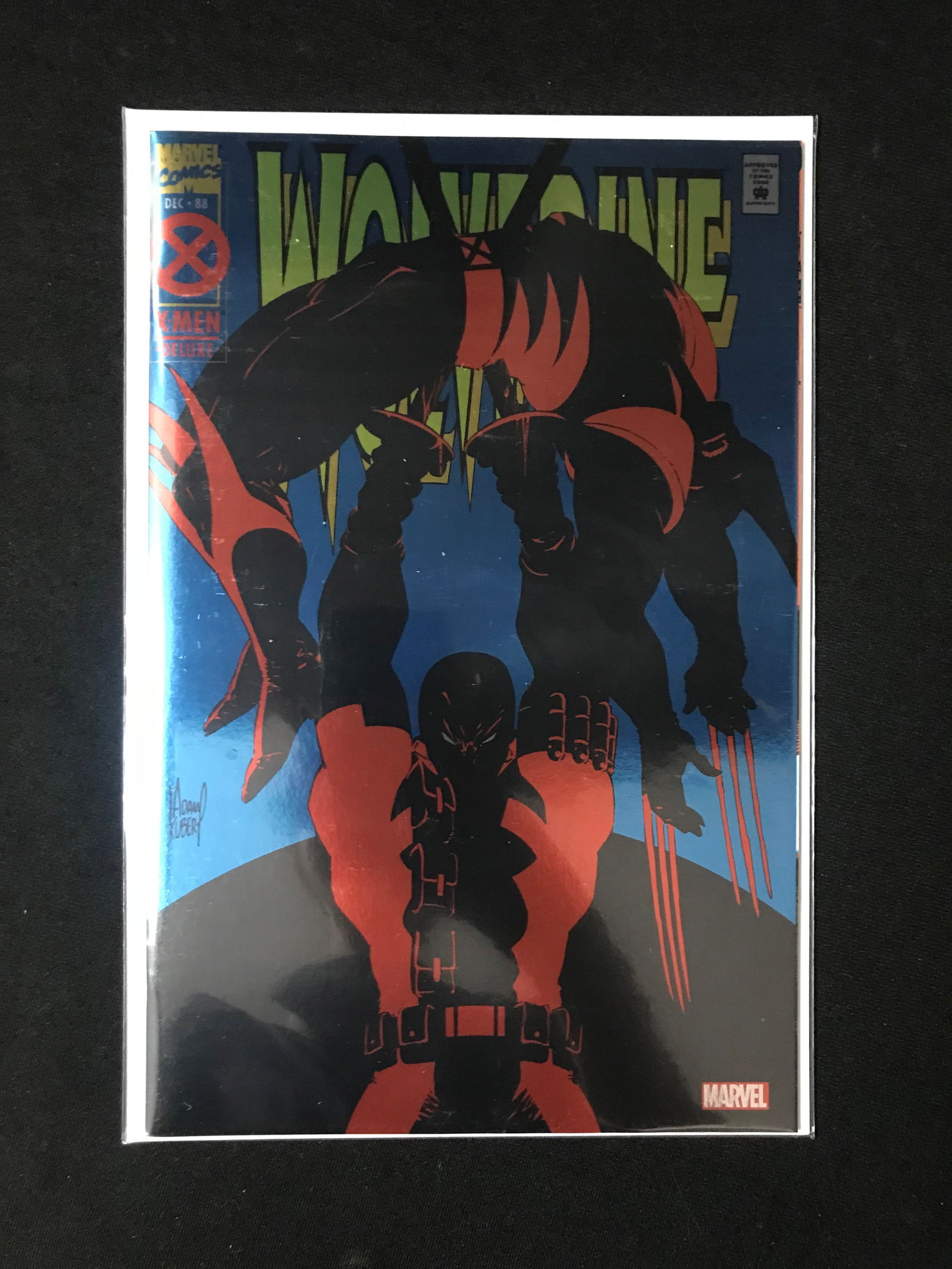 MARVEL COMICS WOLVERINE NO.88 (1ST DEADPOOL BATTLE ) FOIL VARIANT EDITION (1 of 1)