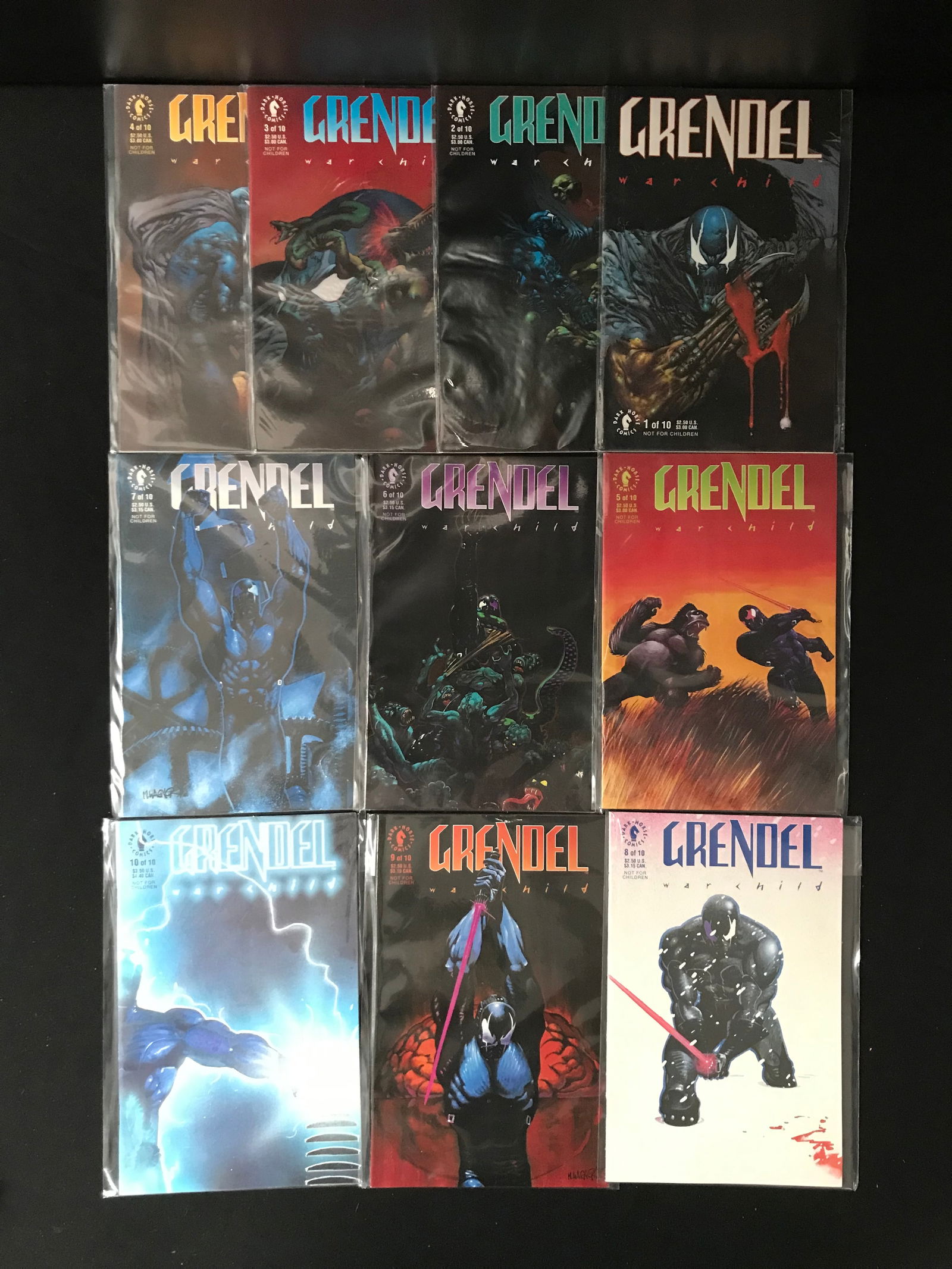 LOT OF 10 GRENDEL COMICS (DARK HORSE COMICS) (1 of 1)
