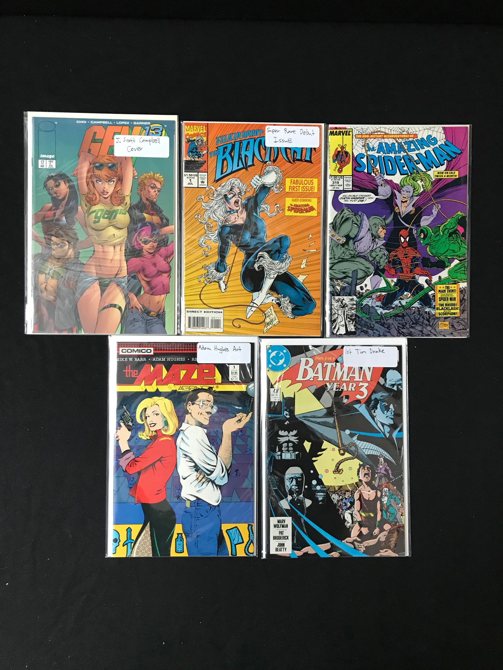 LOT OF 5 COMICS (MARVEL, DC, IMAGE, COMICO) (1 of 1)