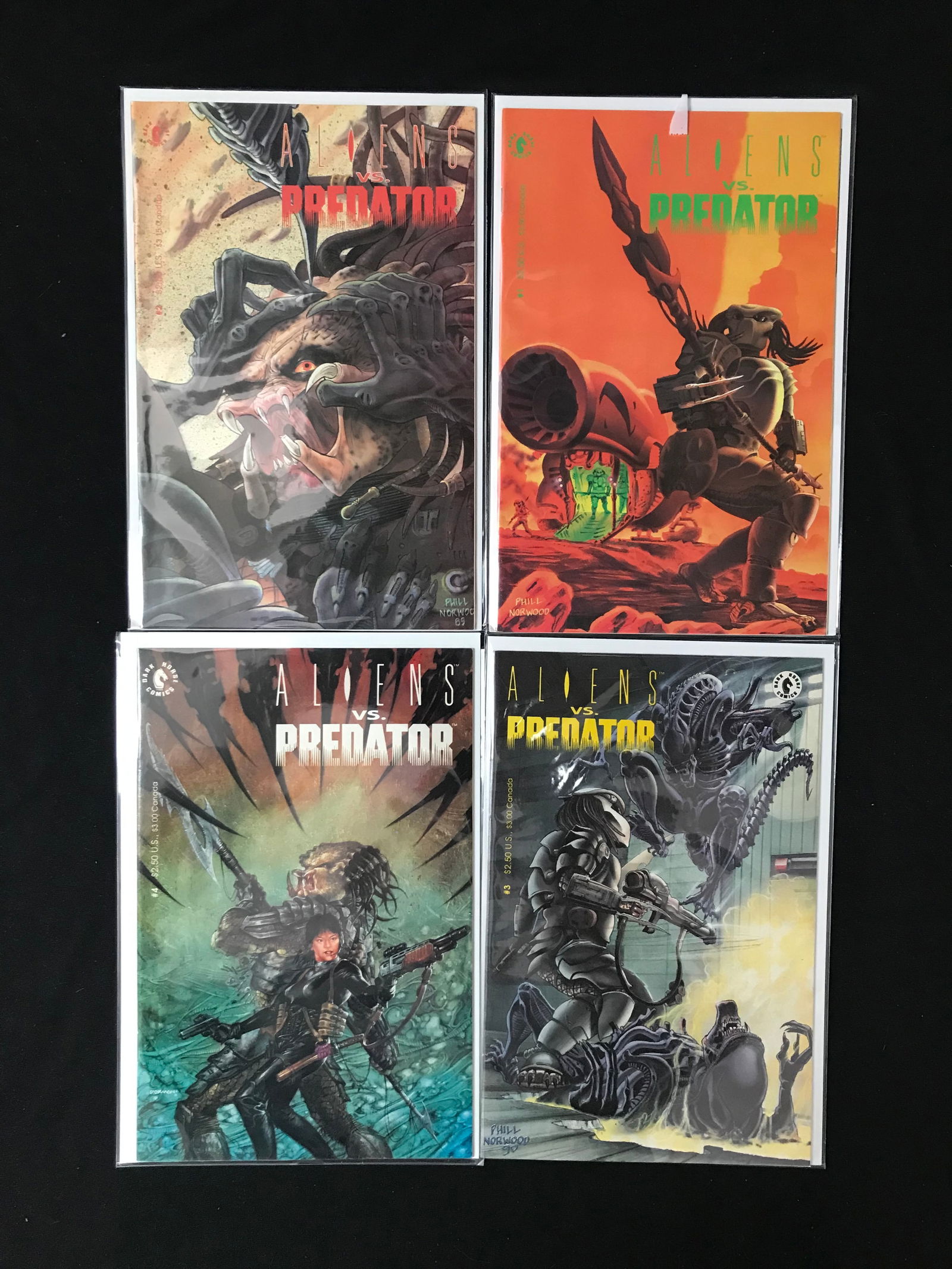 LOT OF 4 ALIENS VS. PREDATOR COMICS (DARK HORSE COMICS) (1 of 1)
