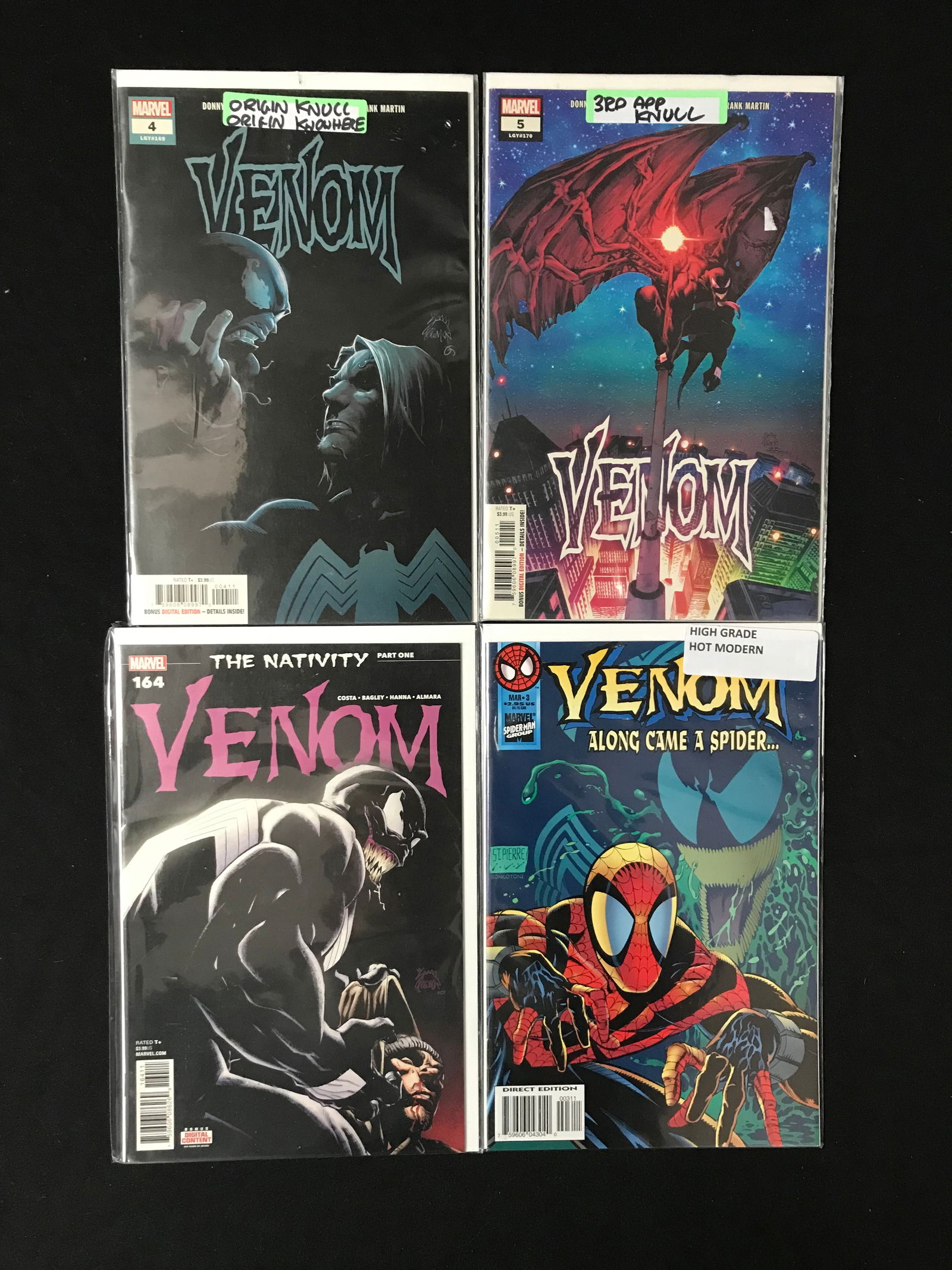 LOT OF 4 VENOM COMICS (MARVEL COMICS) (1 of 1)