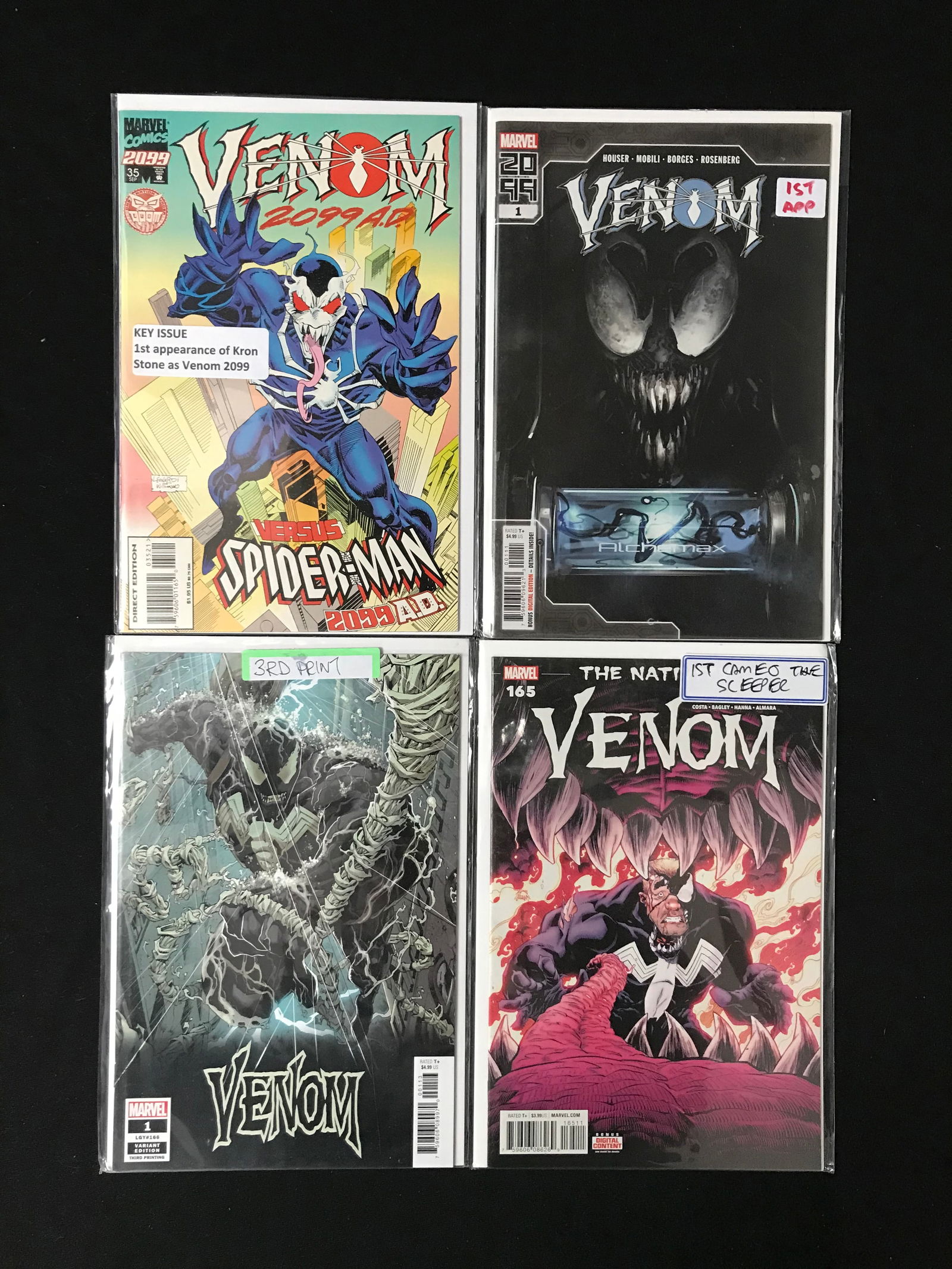 LOT OF 4 VENOM COMICS (MARVEL COMICS) (1 of 1)
