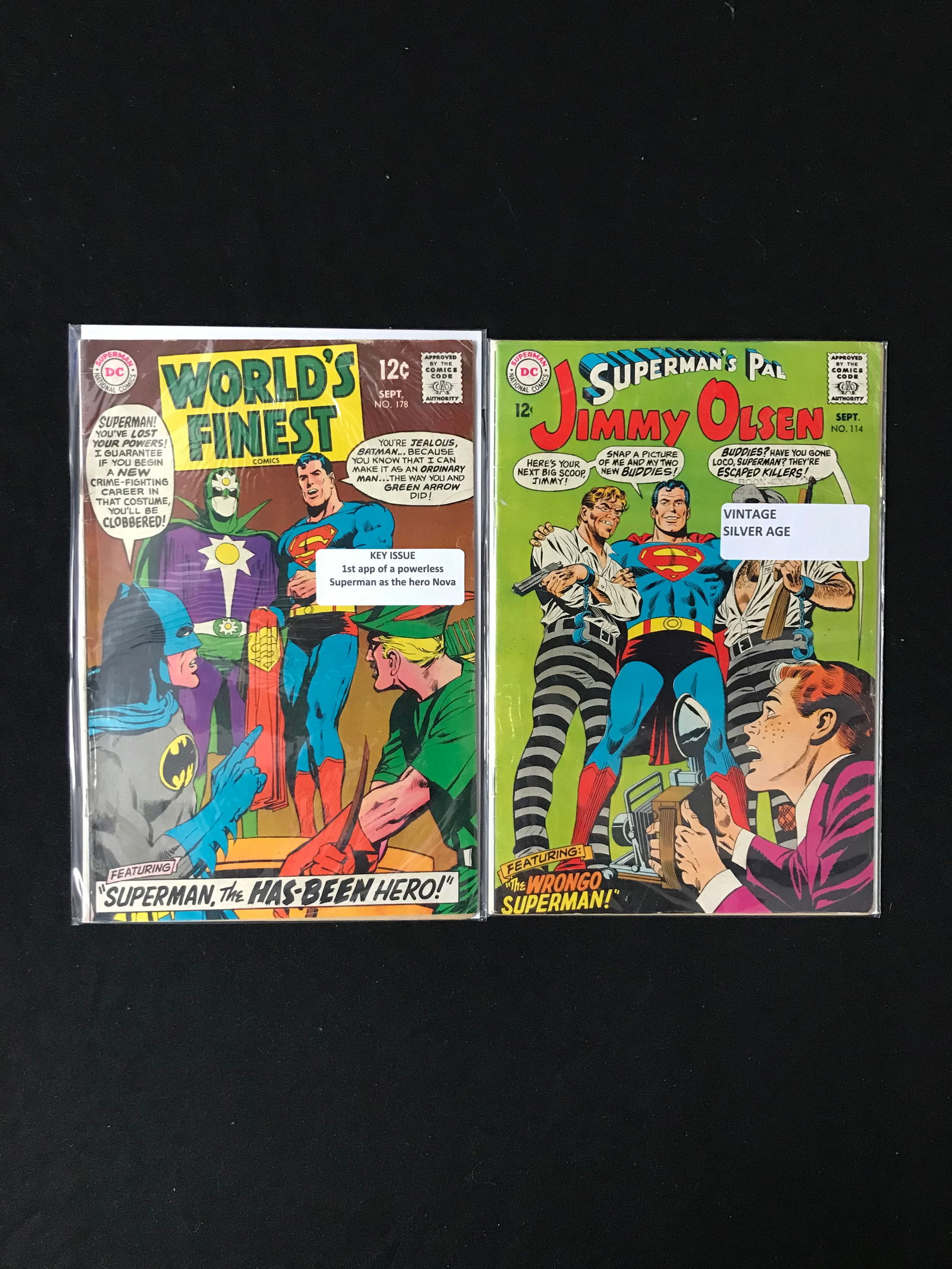 LOT OF 2 COMICS WORLDS FINEST #178 AND JIMMY OLSEN #114 (DC COMICS) (1 of 1)