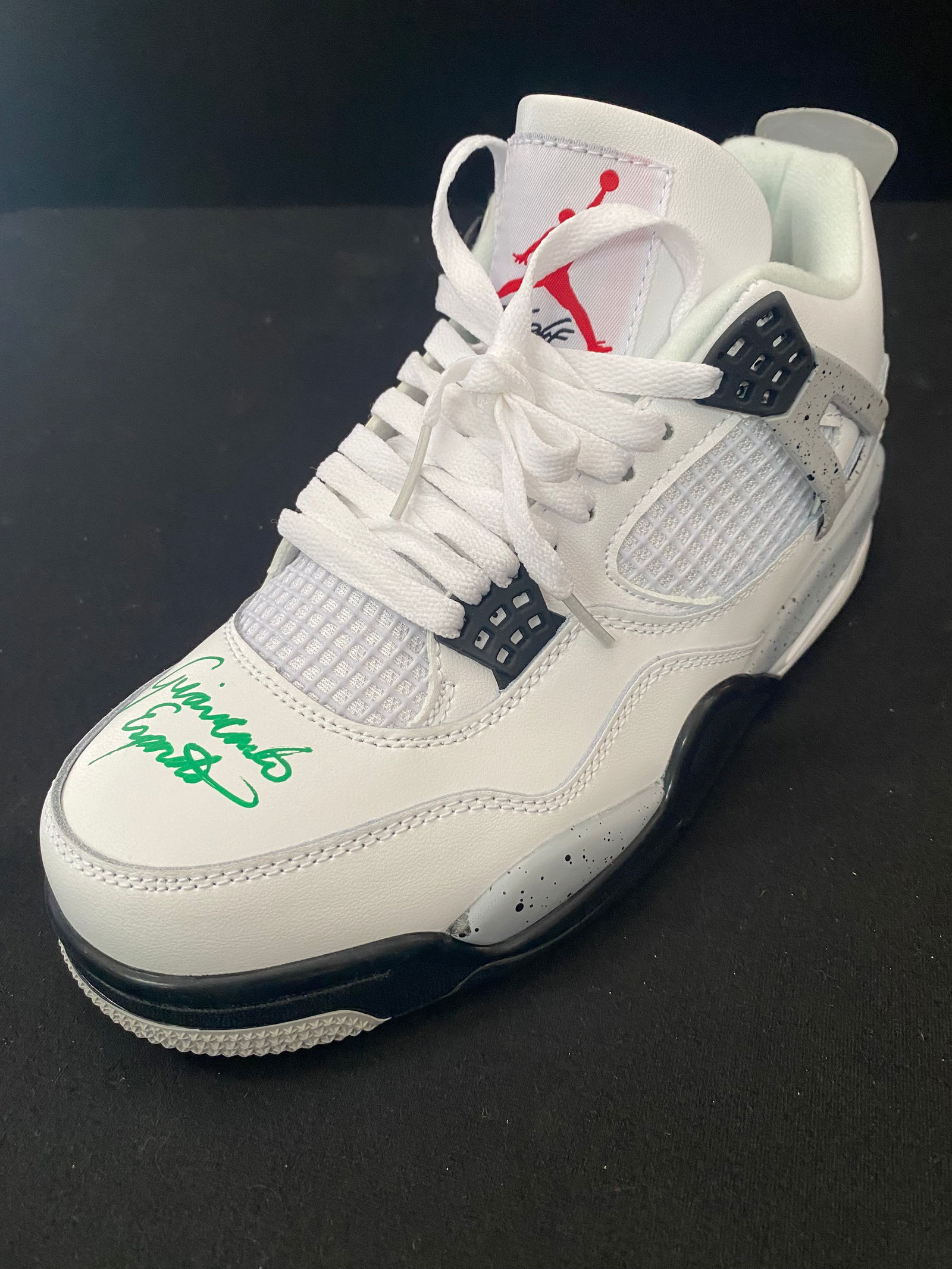 GIANCARLO ESPOSITO SIGNED "DO THE RIGHT THING" JORDAN SNEAKER (WWOC COA): Prices are in Canadian dollars