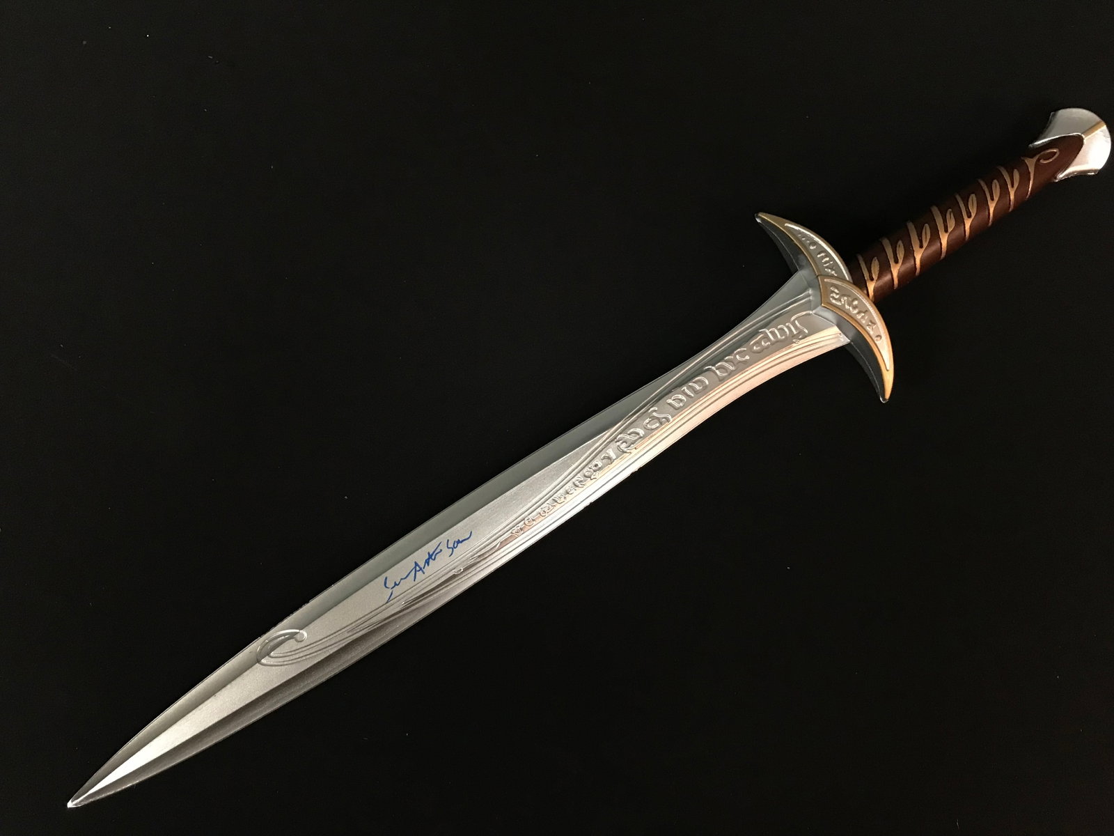SEAN ASTIN SIGNED LORD OF THE RINGS STING SWORD INSCRIBED "SAM" WWOC COA: Prices are in Canadian dollars