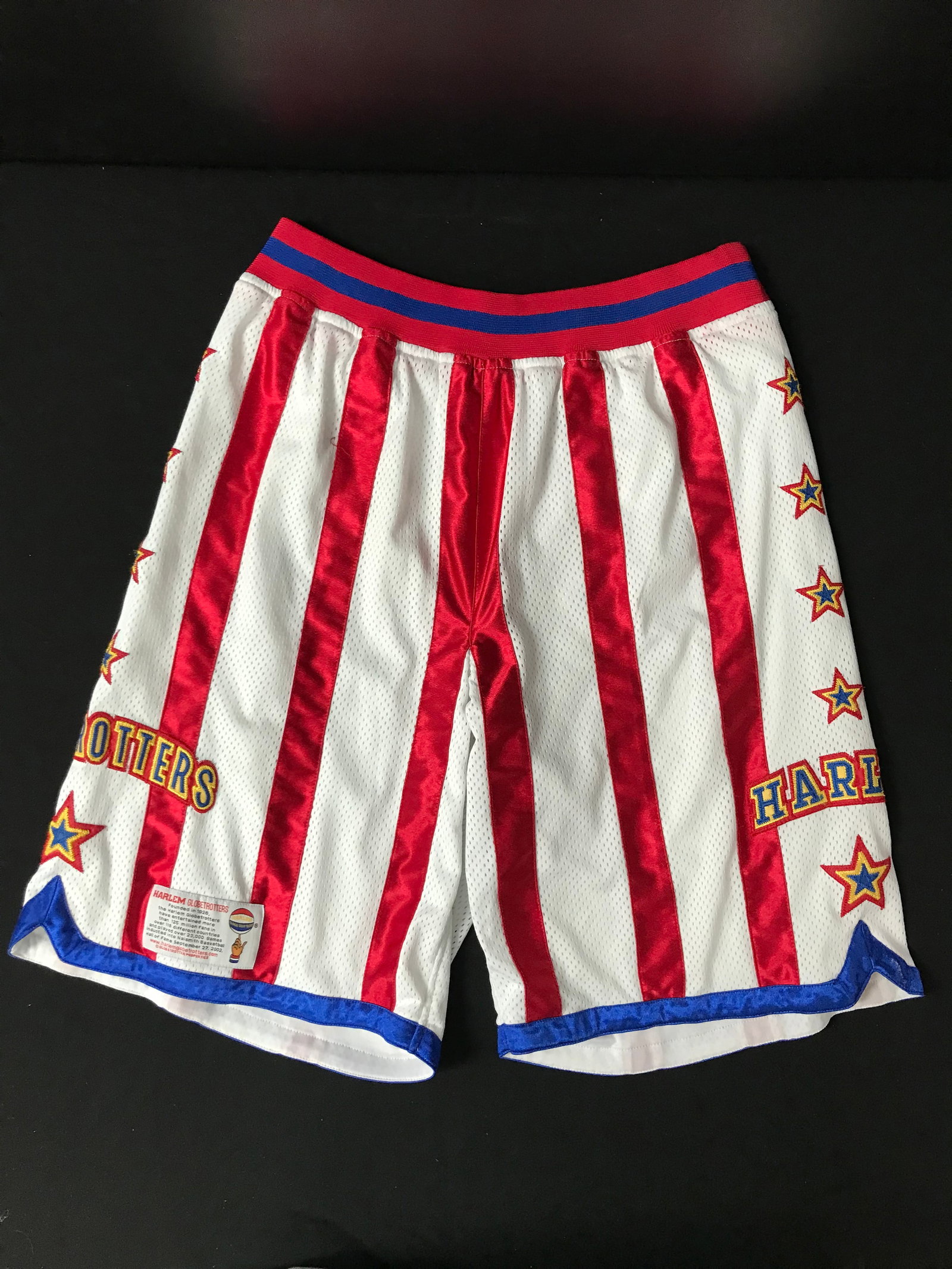HARLEM GLOBETROTTERS BASKETBALL SHORTS: Prices are in Canadian dollars