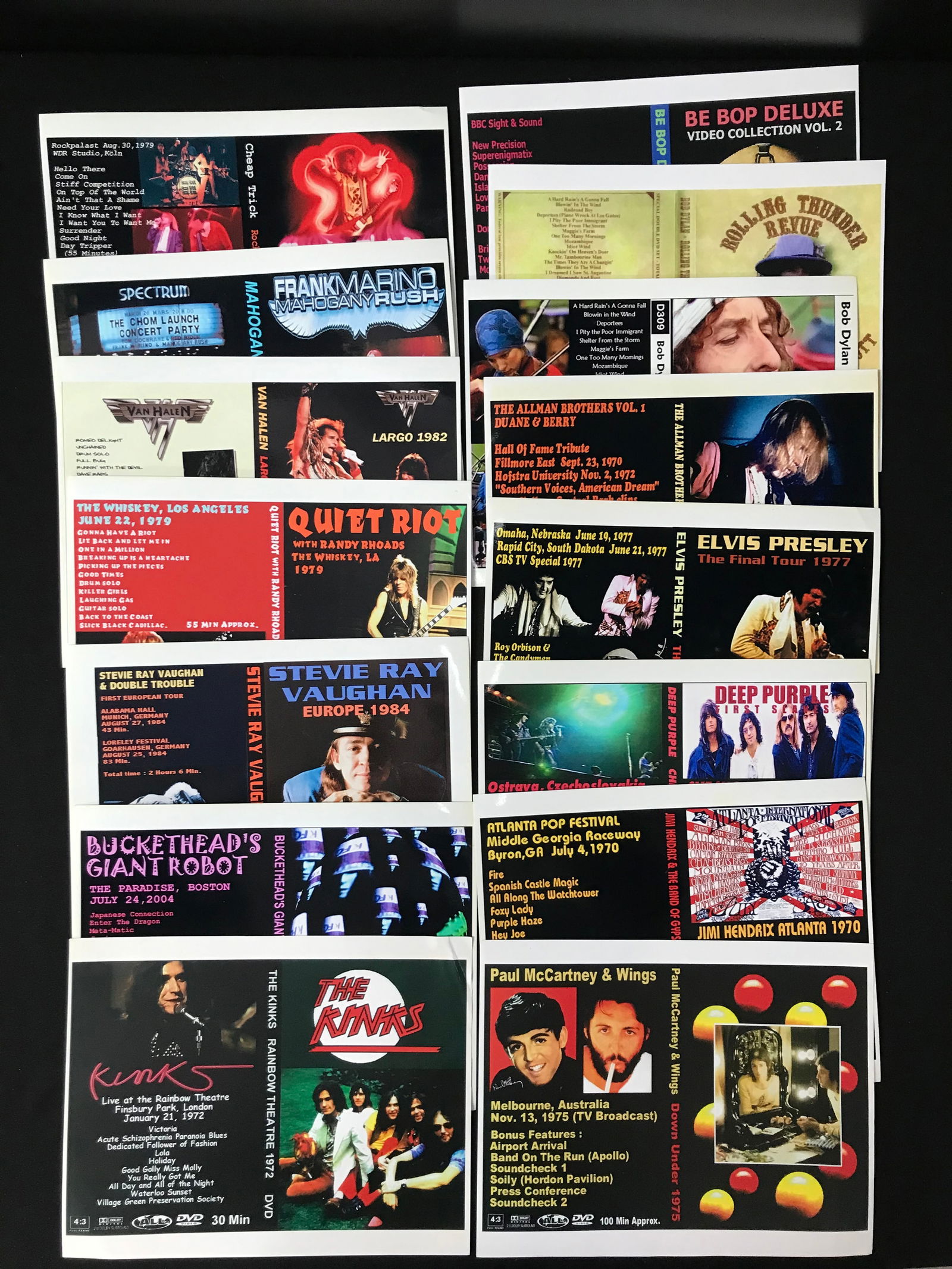 ROCK AND ROLL HAND BILLS LOT (1 of 1)