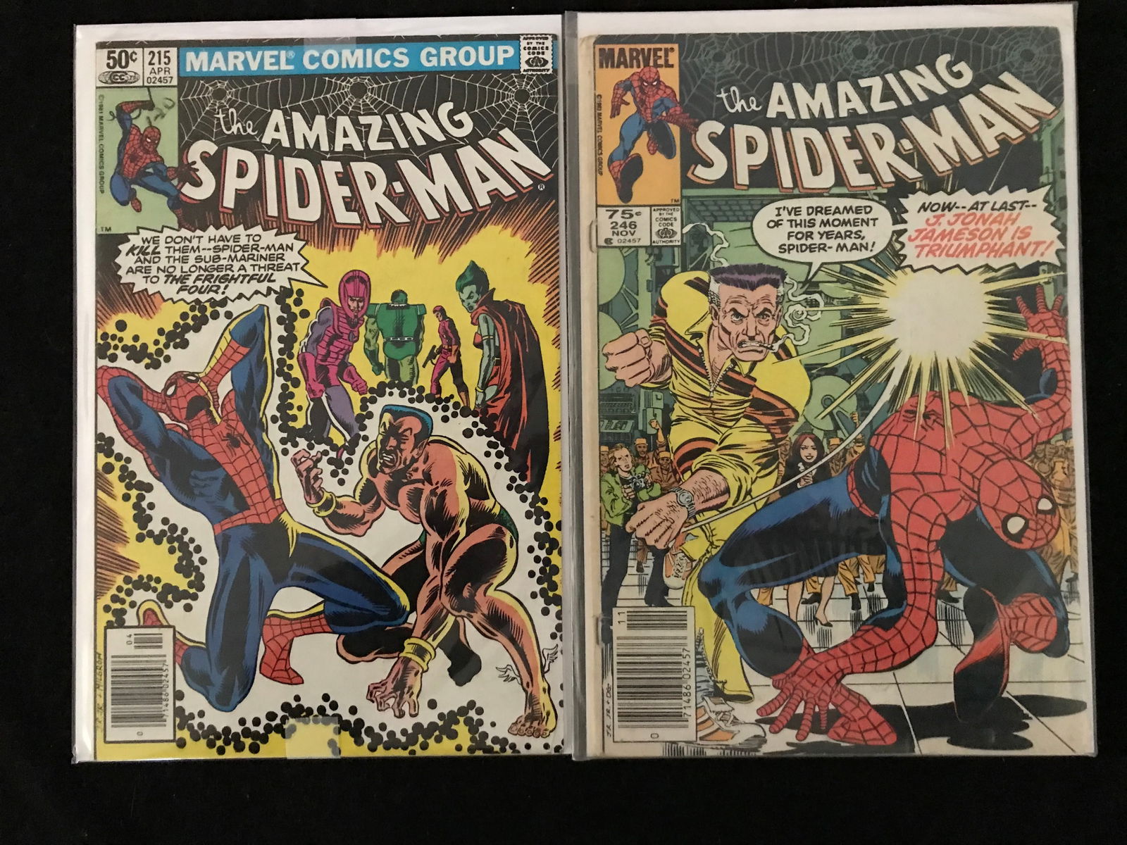 LOT OF 2 BRONZE AGE AMAZING SPIDER-MAN COMICS (1 of 1)