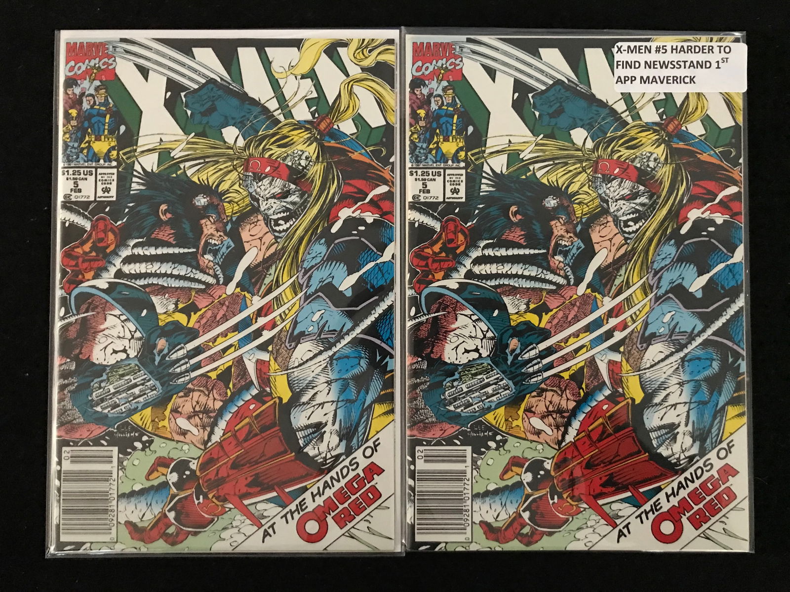 LOT OF 2 MARVEL COMICS X-MEN NO.5 NEWSSTAND (1 of 1)