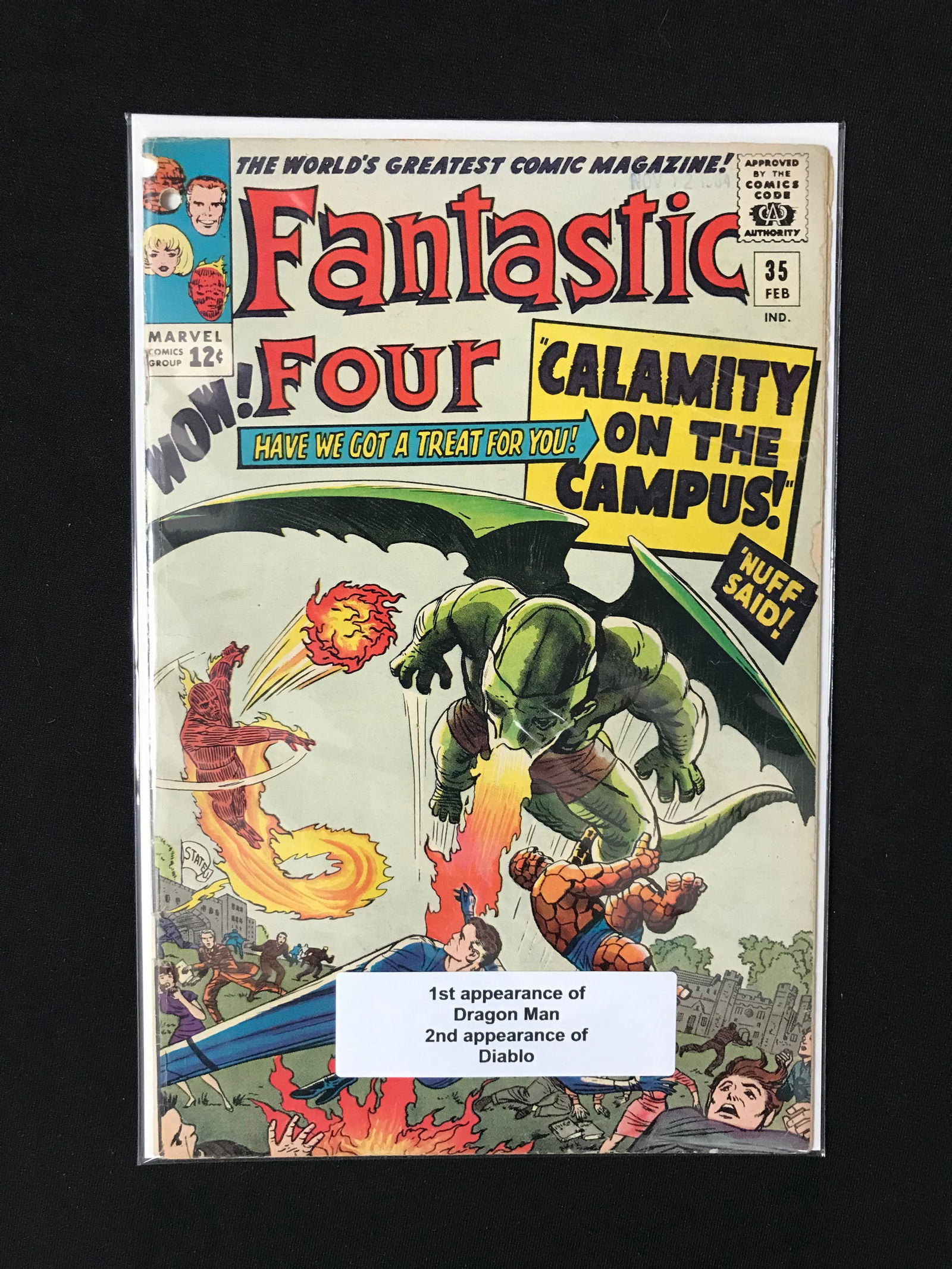 MARVEL COMICS FANTASTIC FOUR NO.35 (1ST APP. DRAGON MAN) (1 of 1)