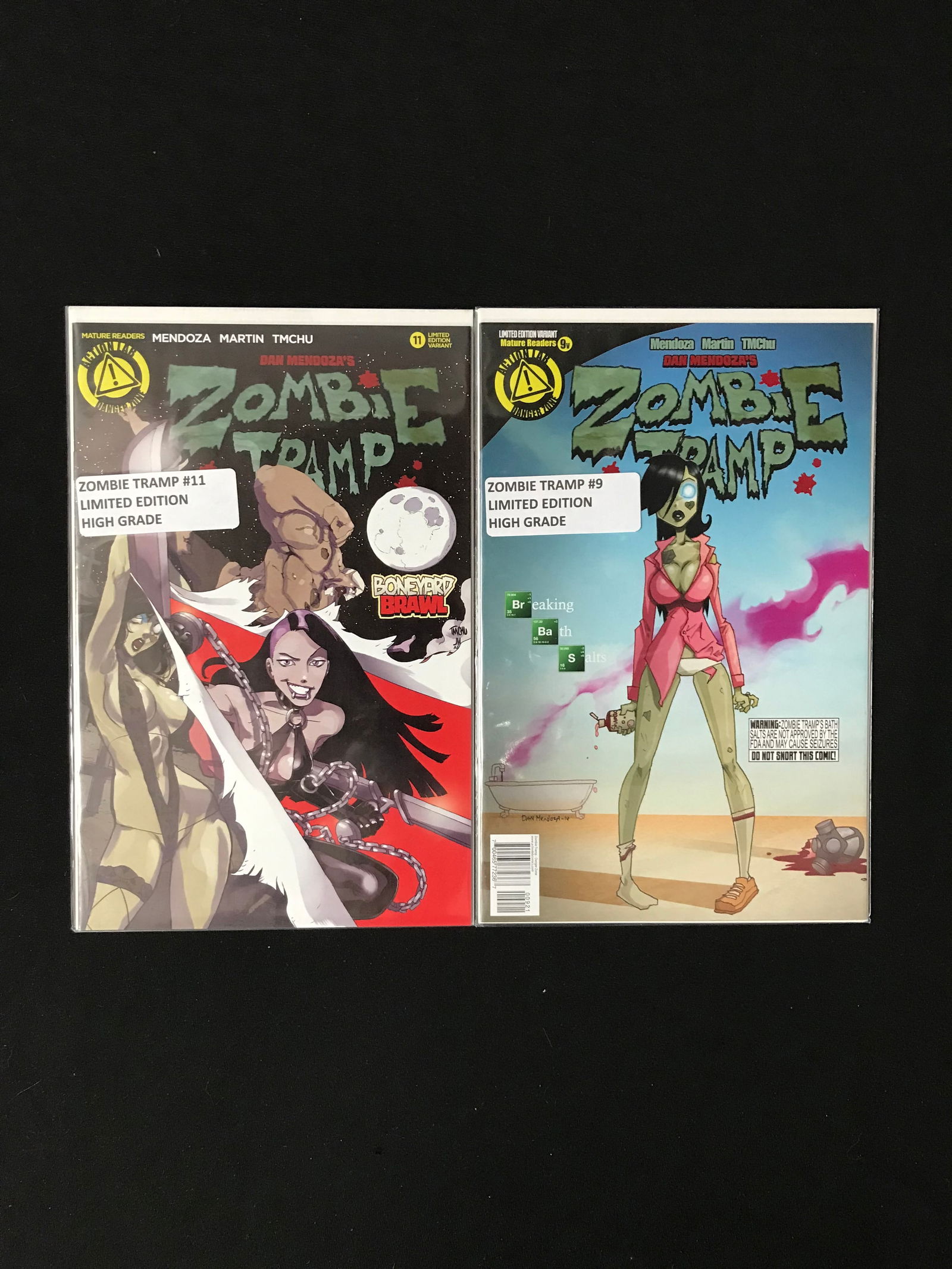 ACTION LAB ZOMBIE TRAMP COMIC BOOK LOT (1 of 1)