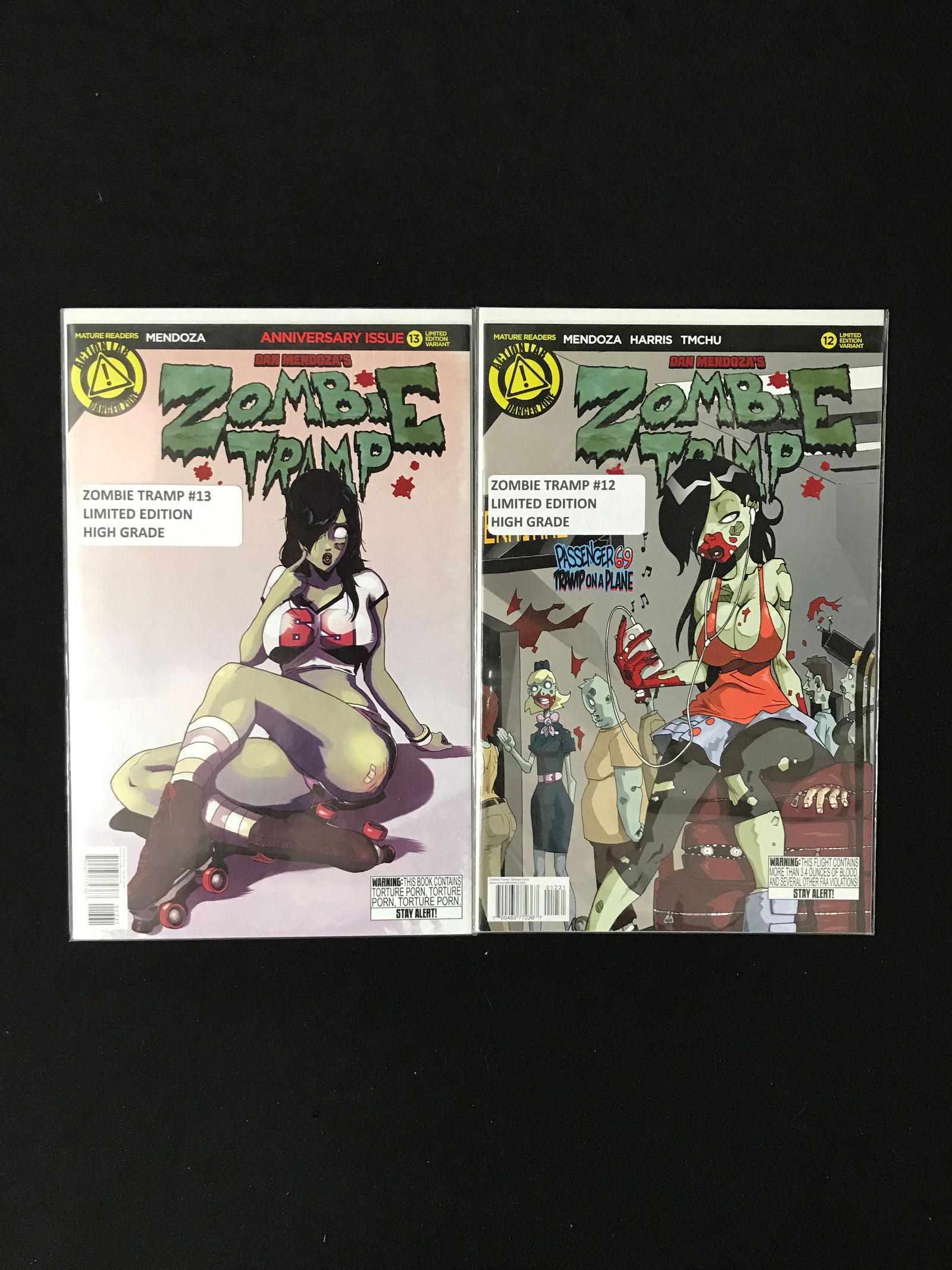 ACTION LAB ZOMBIE TRAMP COMIC BOOK LOT (1 of 1)