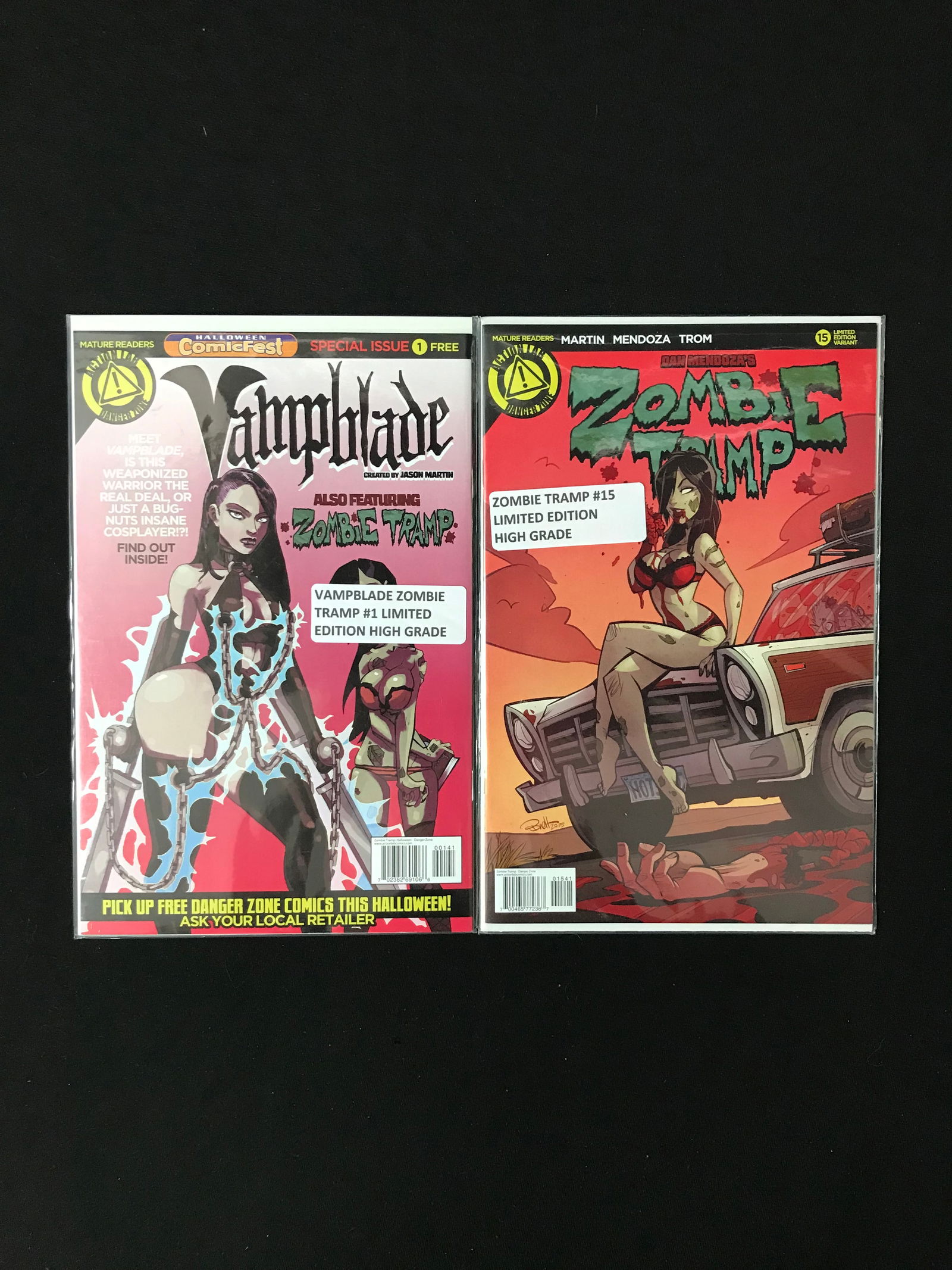 ACTION LAB ZOMBIE TRAMP COMIC BOOK LOT (1 of 1)