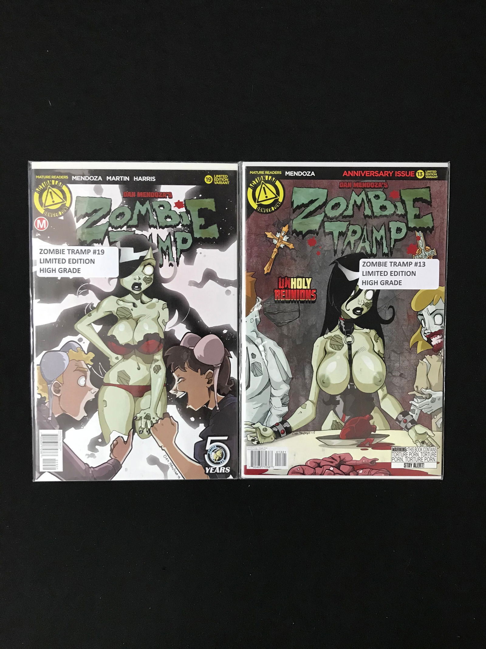 ACTION LAB ZOMBIE TRAMP COMIC BOOK LOT (1 of 1)