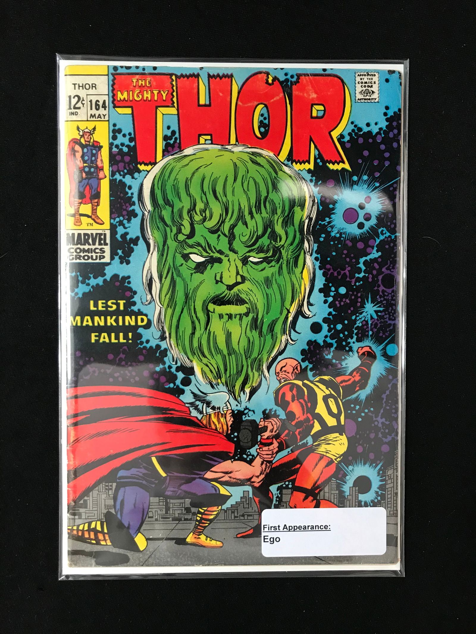 MARVEL COMICS THE MIGHTY THOR NO.164 (1ST APPEARANCE EGO) (1 of 1)