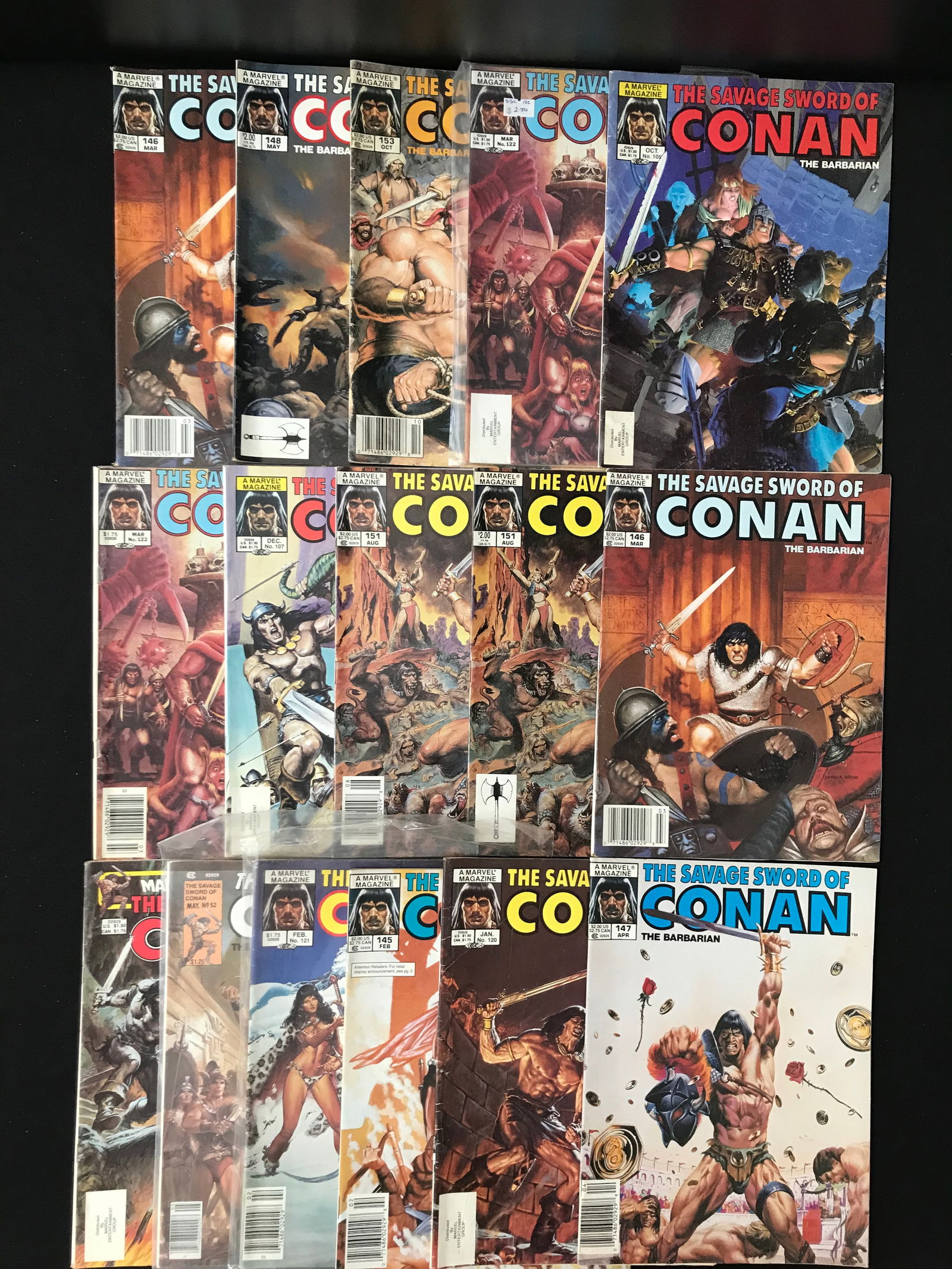 THE SAVAGE SWORD OF CONAN COMIC BOOK LOT (1 of 1)