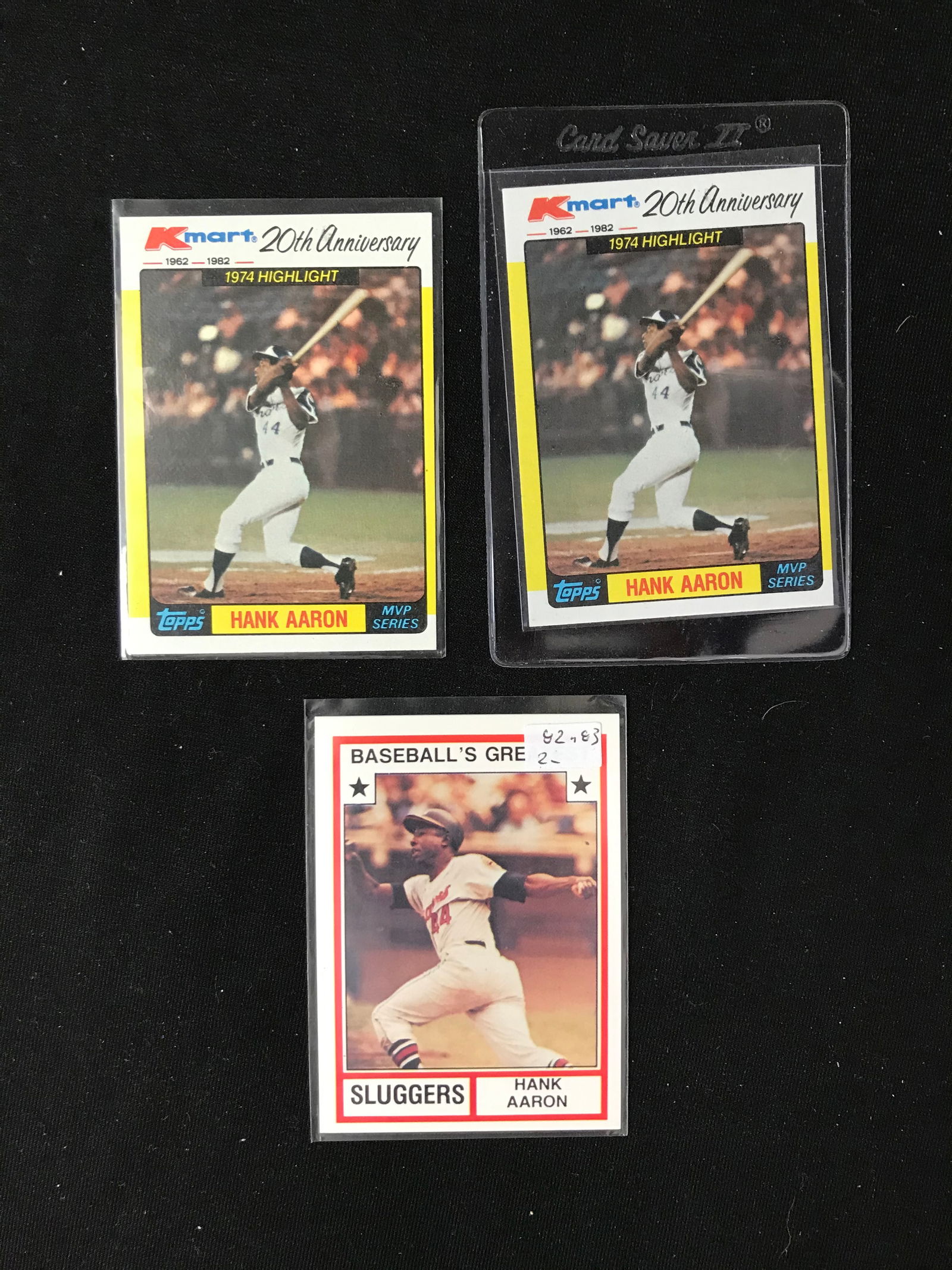 VINTAGE HANK AARON BASEBALL CARD LOT (1 of 1)