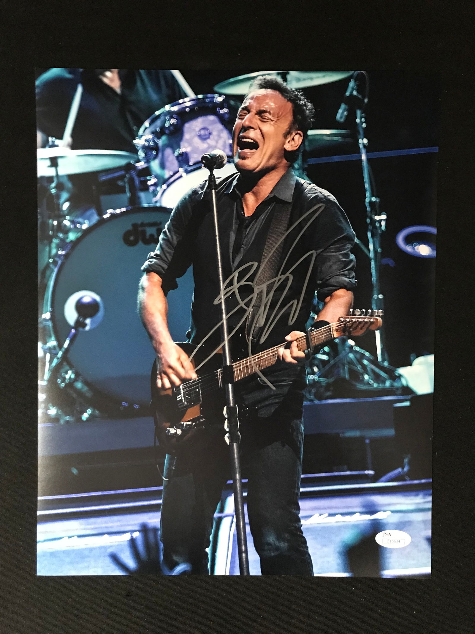 BRUCE SPRINGSTEIN SIGNED 11 X 14 JSA LOA (1 of 2)