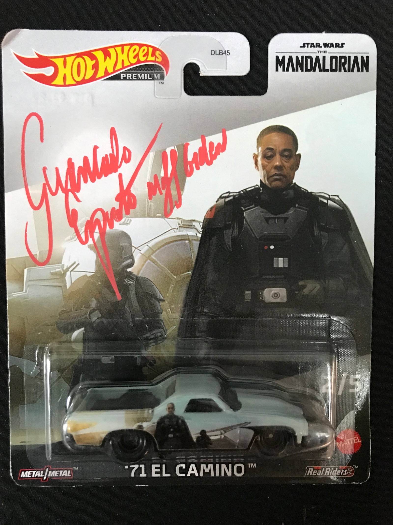GIANCARLO ESPOSITO SIGNED HOT WHEELS MANDALORIAN CAR INSCRIBED "MOFF GIDEON" WWOC COA: Prices are in Canadian dollars