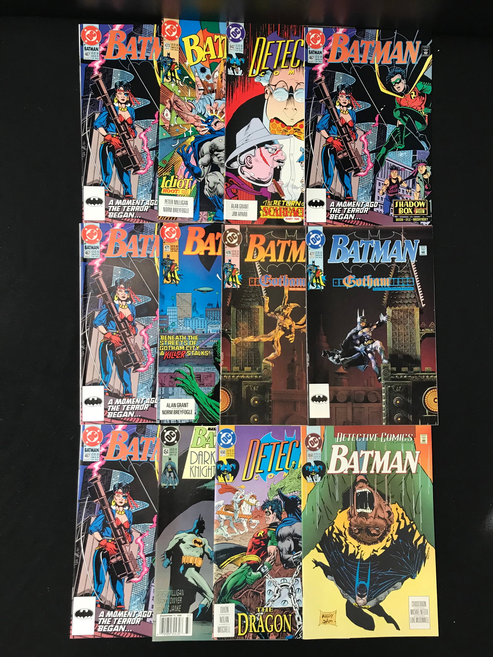 LOT OF 12 BATMAN COMICS (DC COMICS): Prices are in Canadian dollars