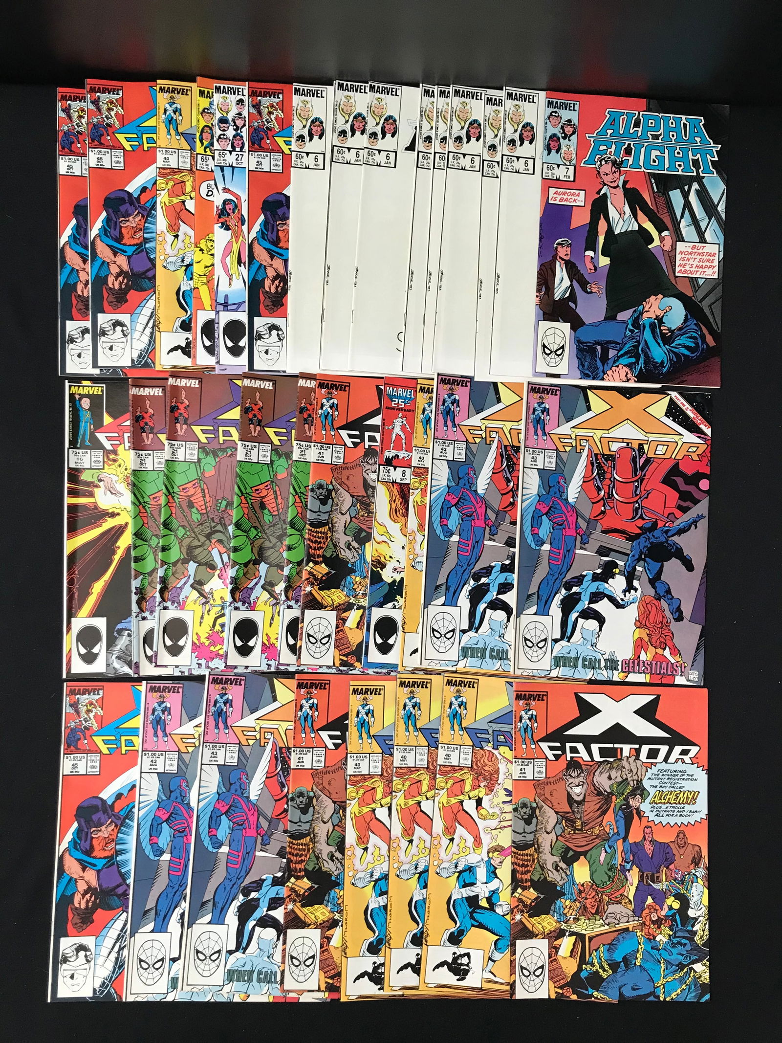 LOT OF 32 ALPHA FIGHT/X-FACTOR COMICS (MARVEL COMICS) (1 of 1)
