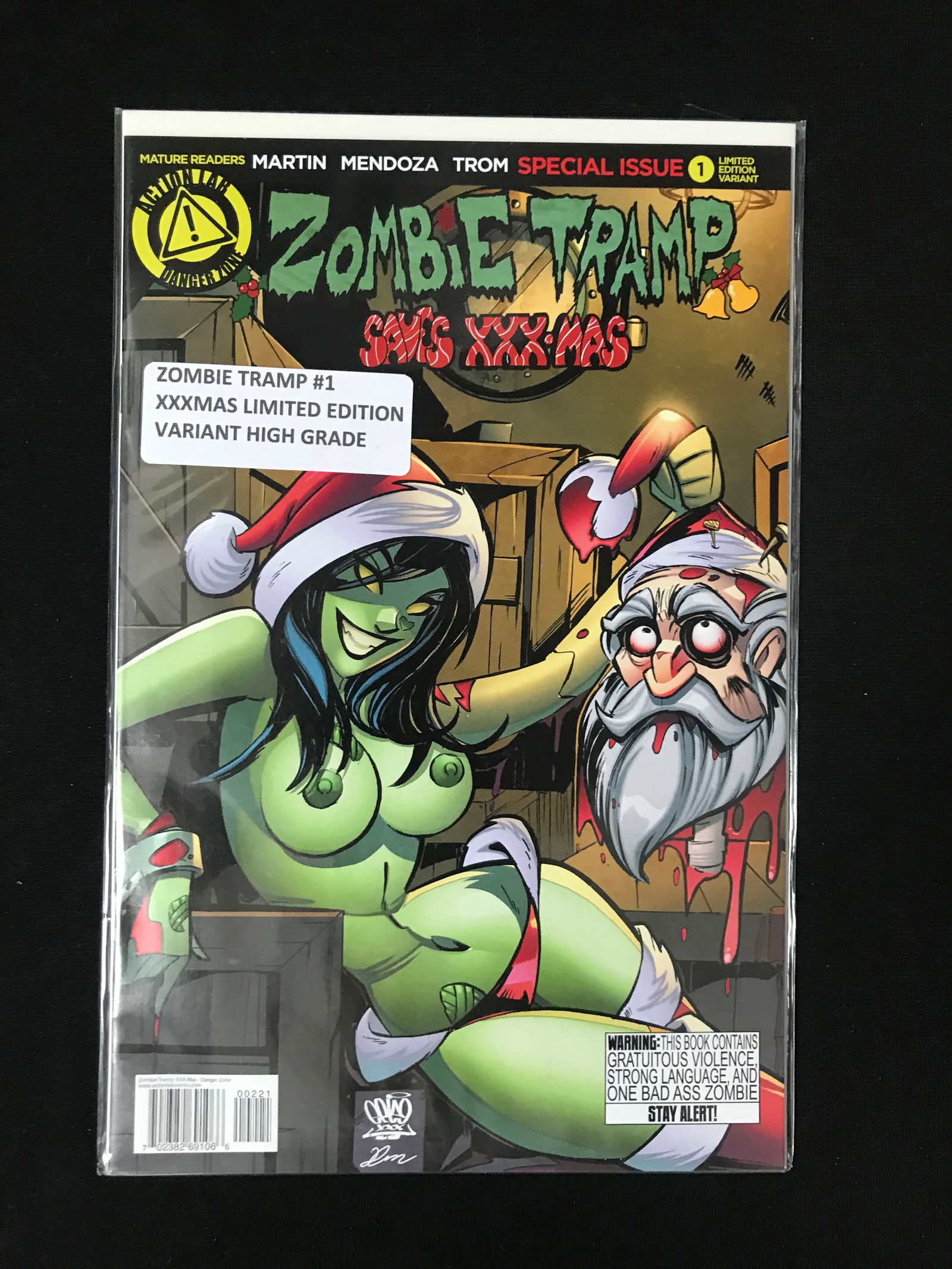 ACTION LAB COMICS NO.1 ZOMBIE TRAP XXXMAS LIMITED EDITION (1 of 1)