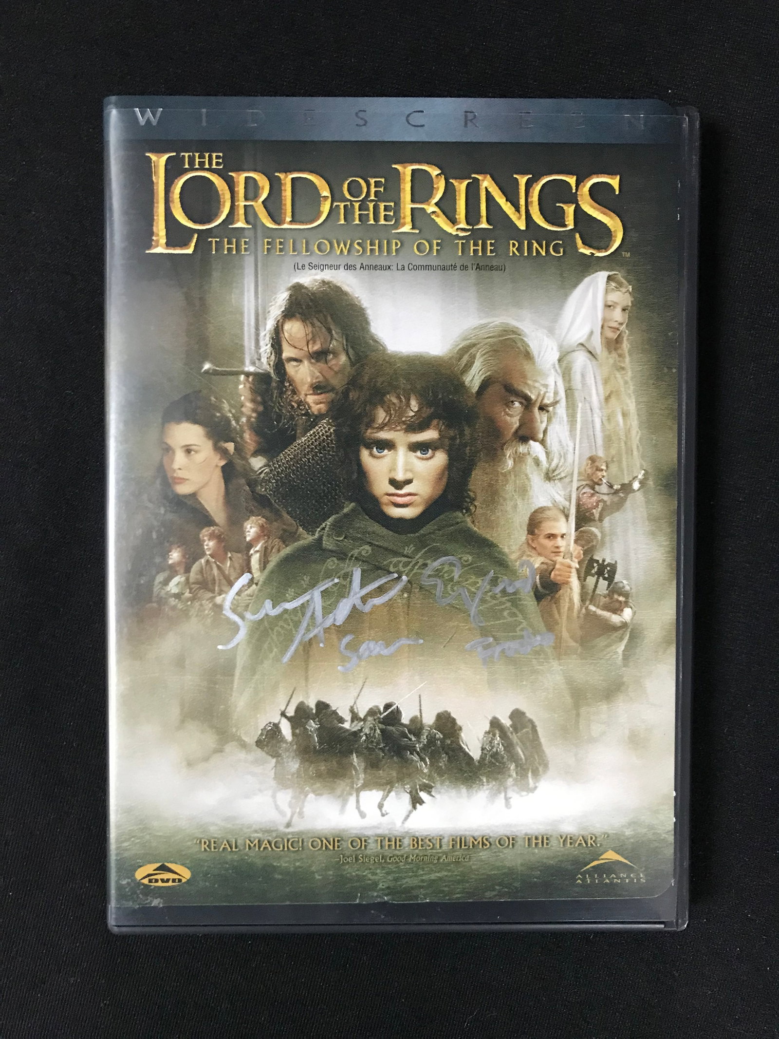 SEAN ASTIN AND ELIJAH WOOD DUAL SIGNED LOTR DVD INSCRIBED SAM AND FRODO (WWOC COA): Prices are in Canadian dollars