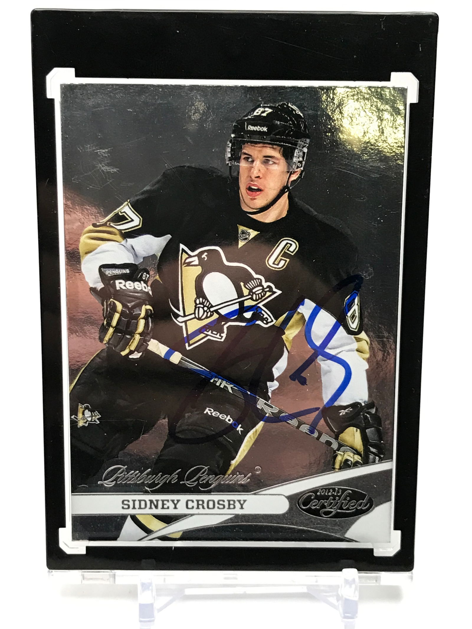 SIDNEY CROSBY SIGNED PANINI CERTIFIED TRADING CARD (GCG COA): Prices are in Canadian dollars