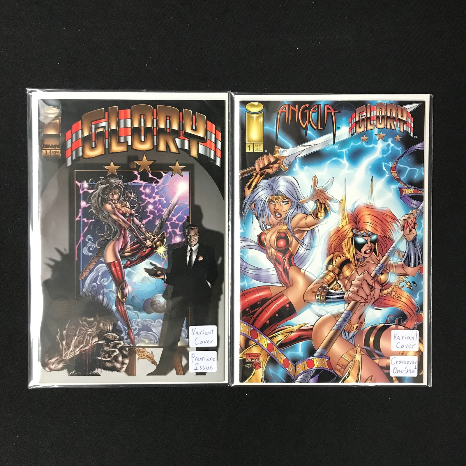 GLORY AND ANGELINA COMIC BOOK LOT (1 of 1)