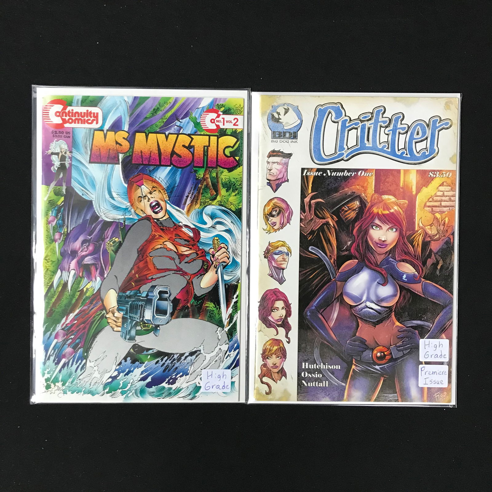 INDEPENDANT COMIC BOOK LOT CRITTER, MS MYSTIC (1 of 1)