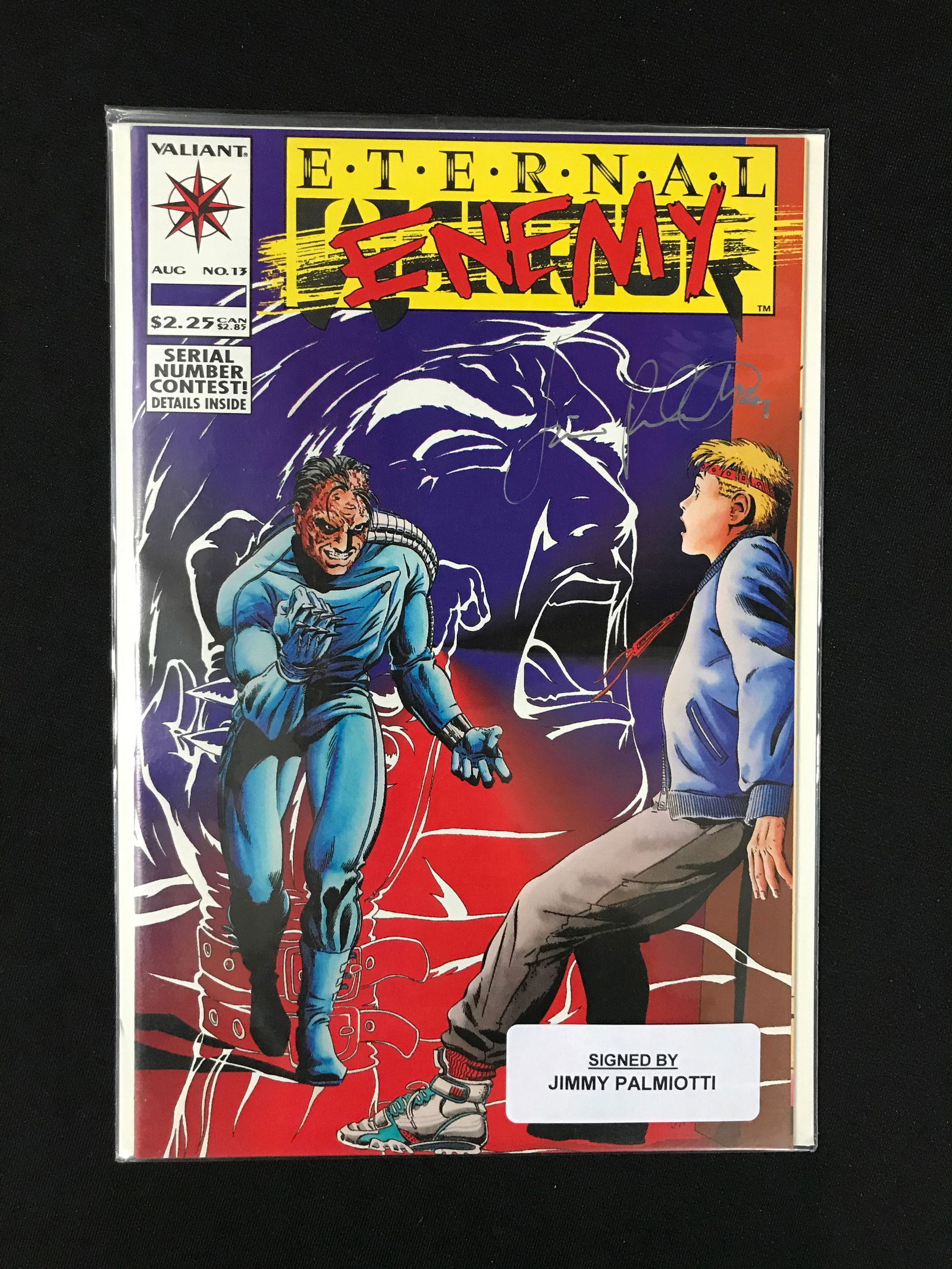 VALIANT COMICS NO.13 ETERNAL ENEMY SIGNED BY JIMMY PALMIOTTI (1 of 1)