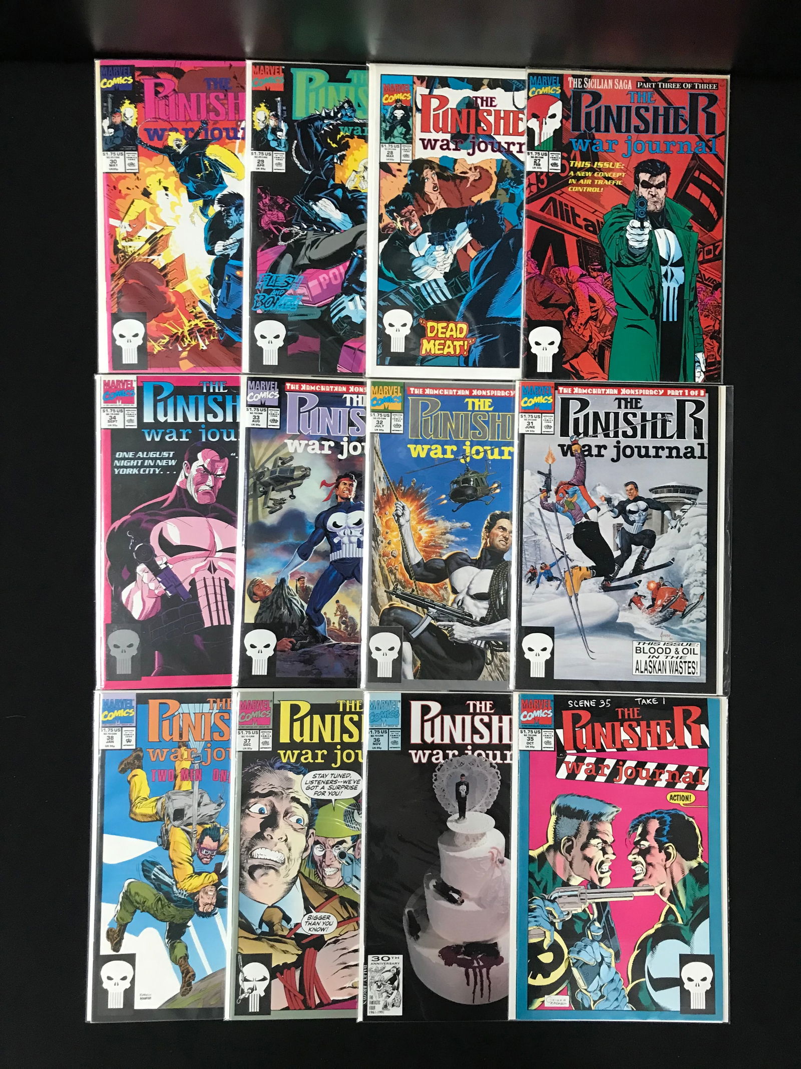 LOT OF 12 THE PUNISHER COMICS (MARVEL COMICS) (1 of 1)