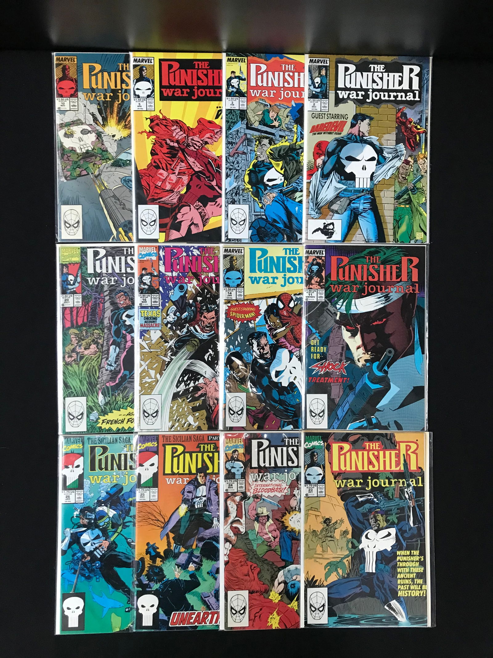 LOT OF 12 THE PUNISHER COMICS (MARVEL COMICS) (1 of 1)