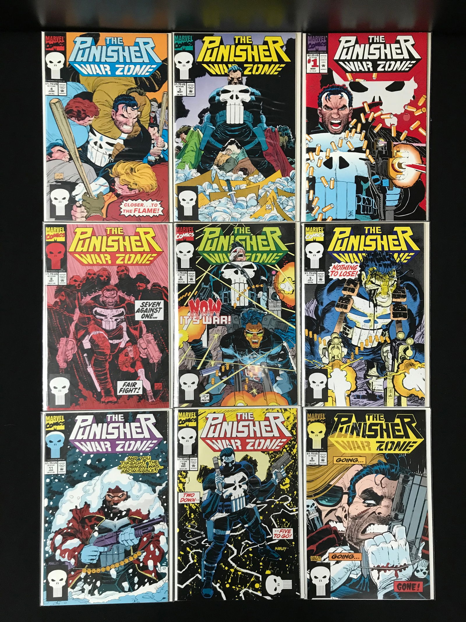 LOT OF 9 THE PUNISHER COMICS (MARVEL COMICS) (1 of 1)