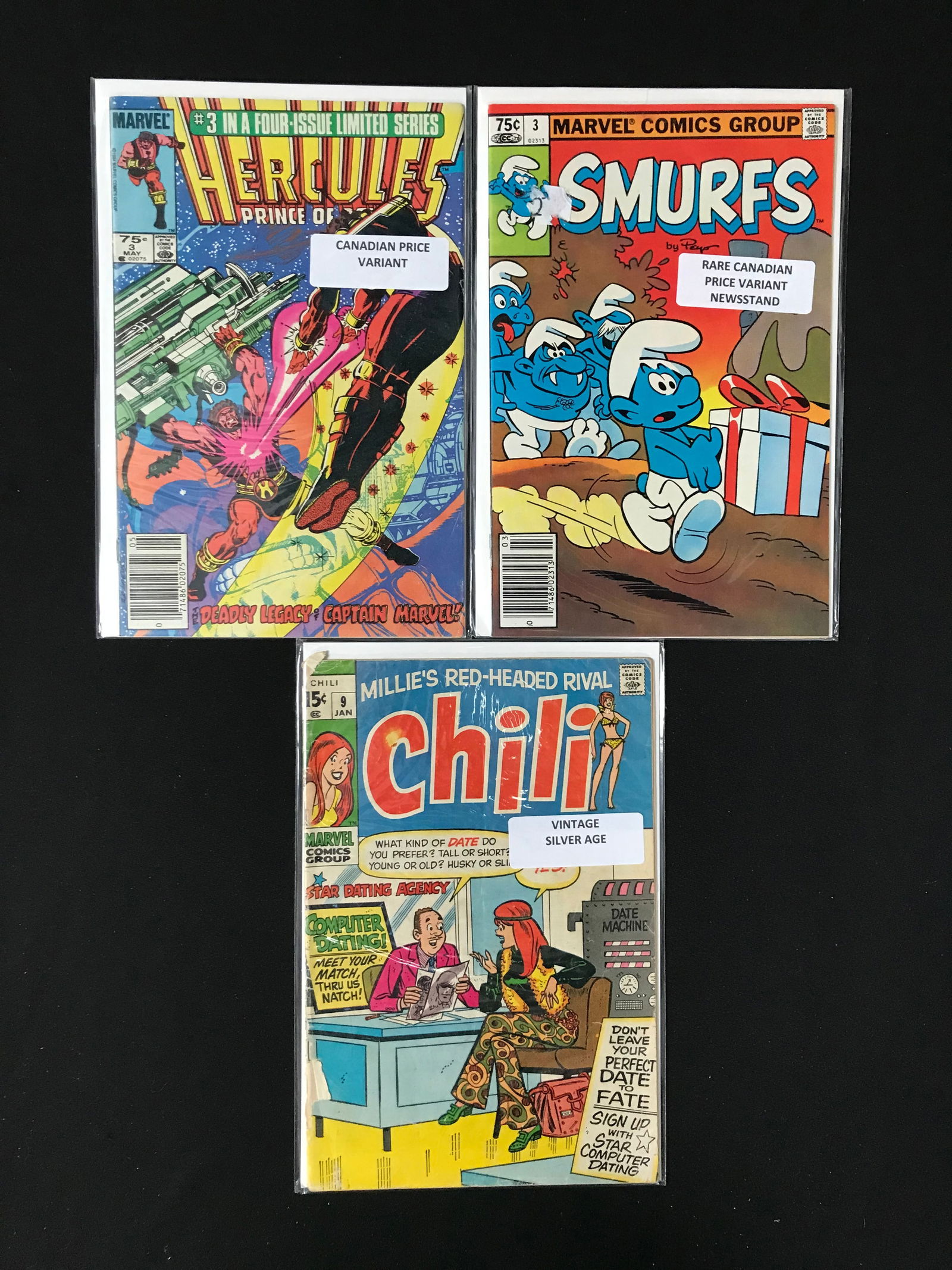 LOT OF 3 COMIC BOOKS VARIOUS TITLES (MARVEL COMICS) (1 of 1)