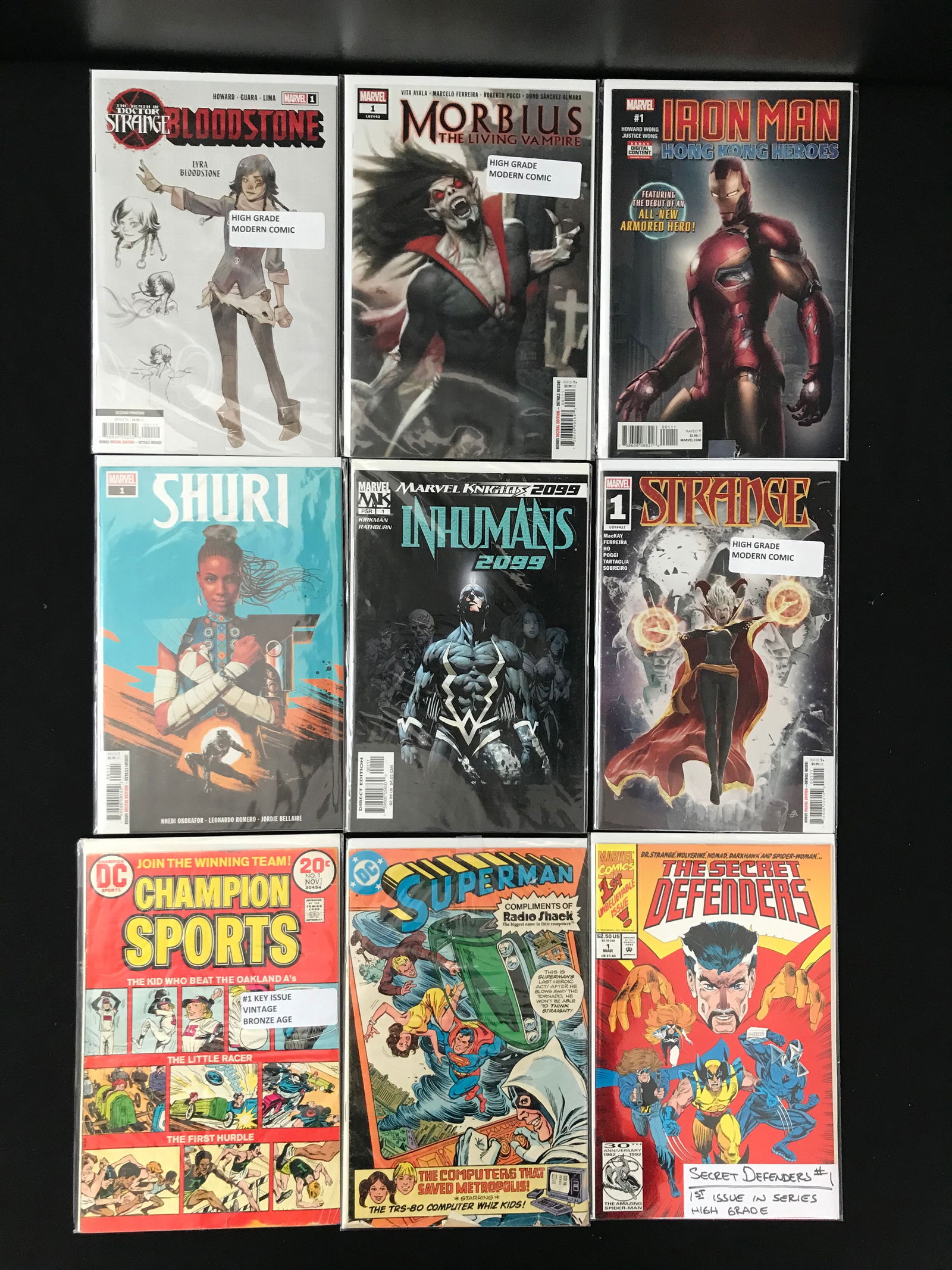 LOT OF 9 COMICS VARIOUS TITLES (MARVEL,DC) (1 of 1)