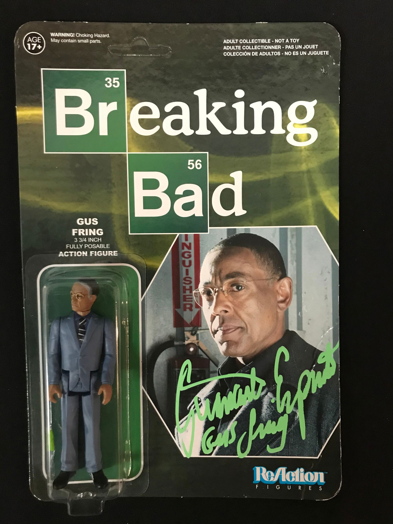 GIANCARLO ESPOSITO SIGNED BREAKING BAD "GUS" ACTION FIGURE (PSA COA) (1 of 2)