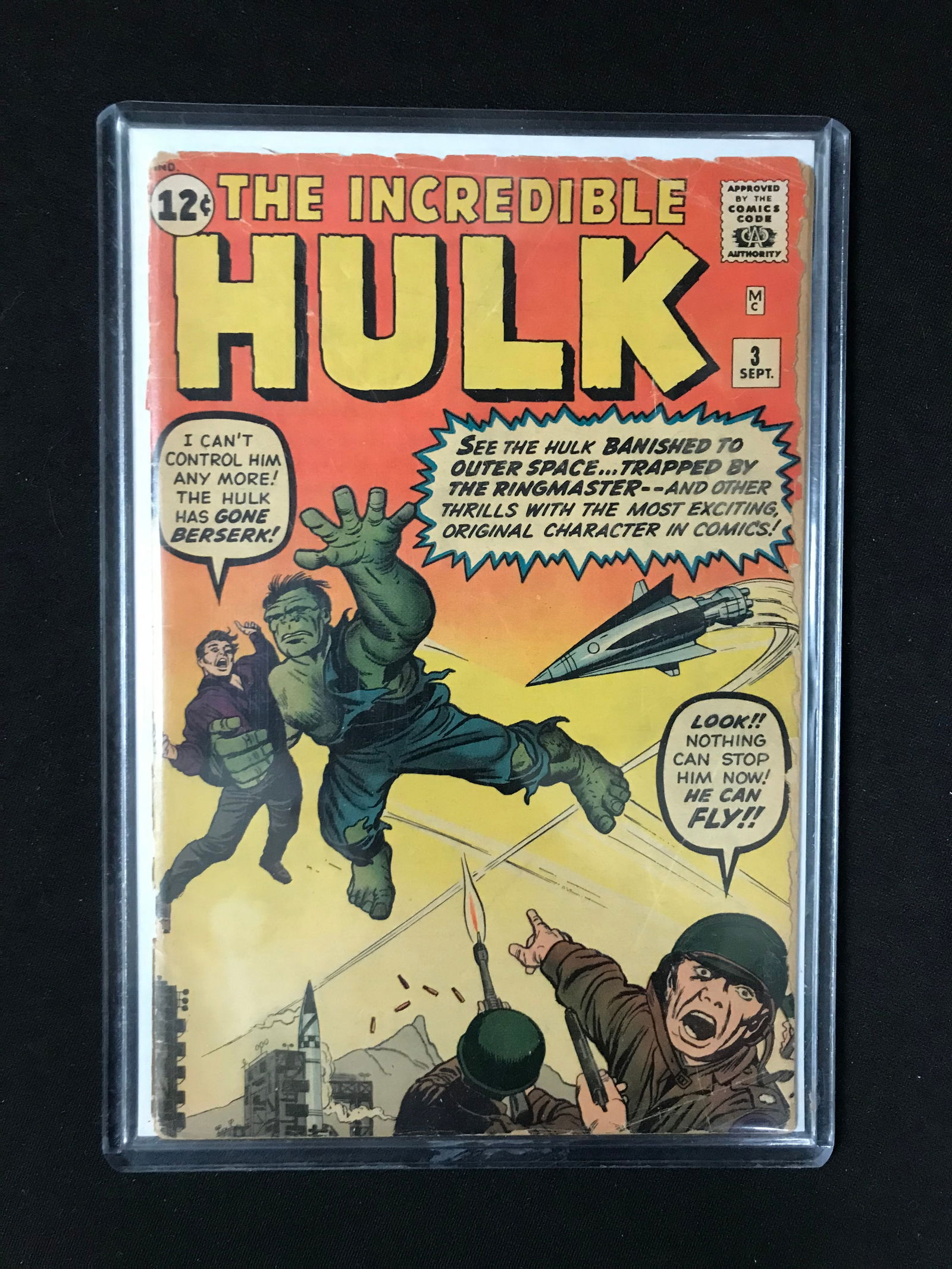 MARVEL COMICS NO.3 THE INCREDIBLE HULK (1 of 1)