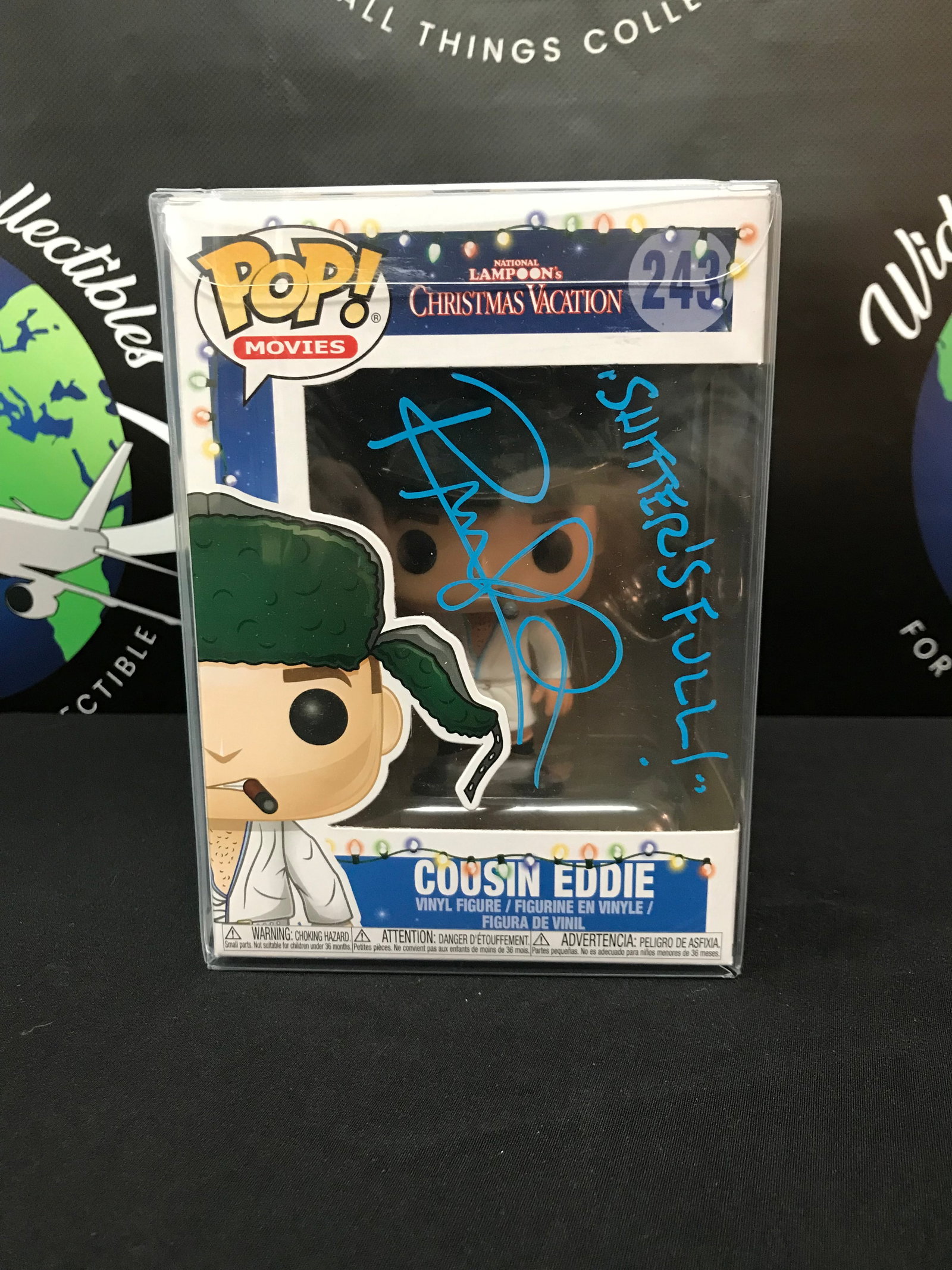 RANDY QUAID SIGNED "COUSIN EDDIE" SHITTER FULL FUNKO POP! TRI STAR COA: Prices are in Canadian dollars