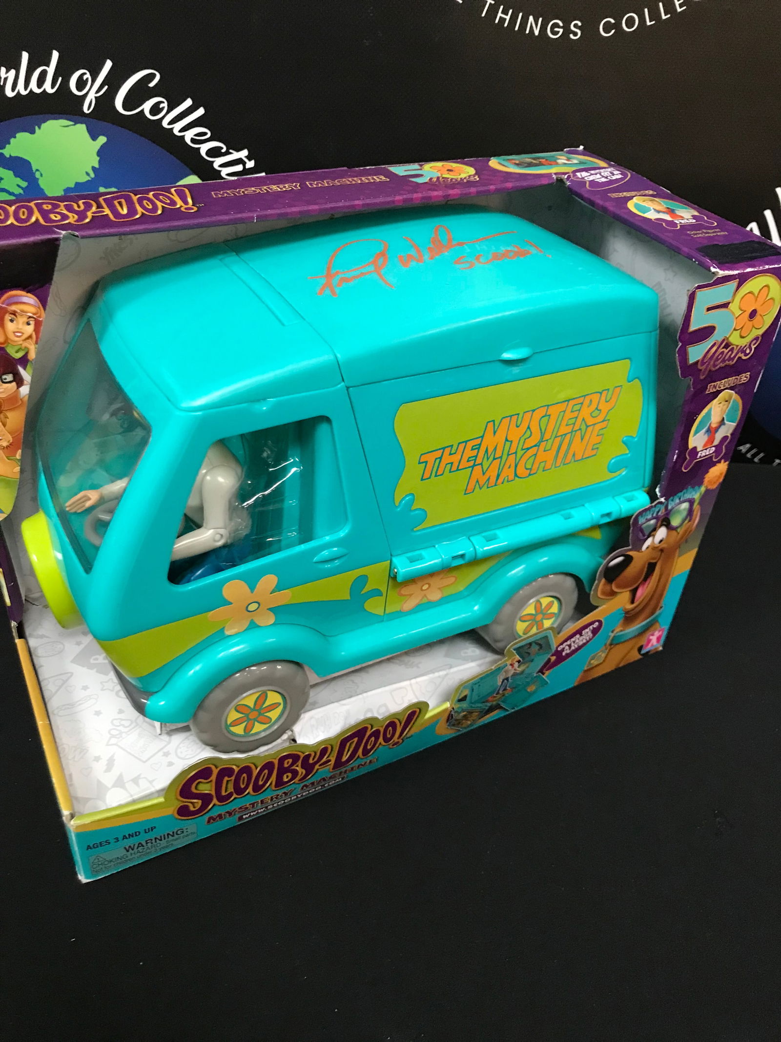 FRANK WELKER SIGNED SCOOBY-DOO MYSTERY MACHINE (FROZEN POND COA) (1 of 4)