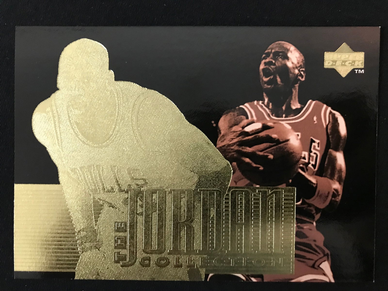 1996 MICHAEL JORDAN UPPER DECK "BEGINNINGS OF A SUPERSTAR" 22KT GOLD CARD (1 of 2)