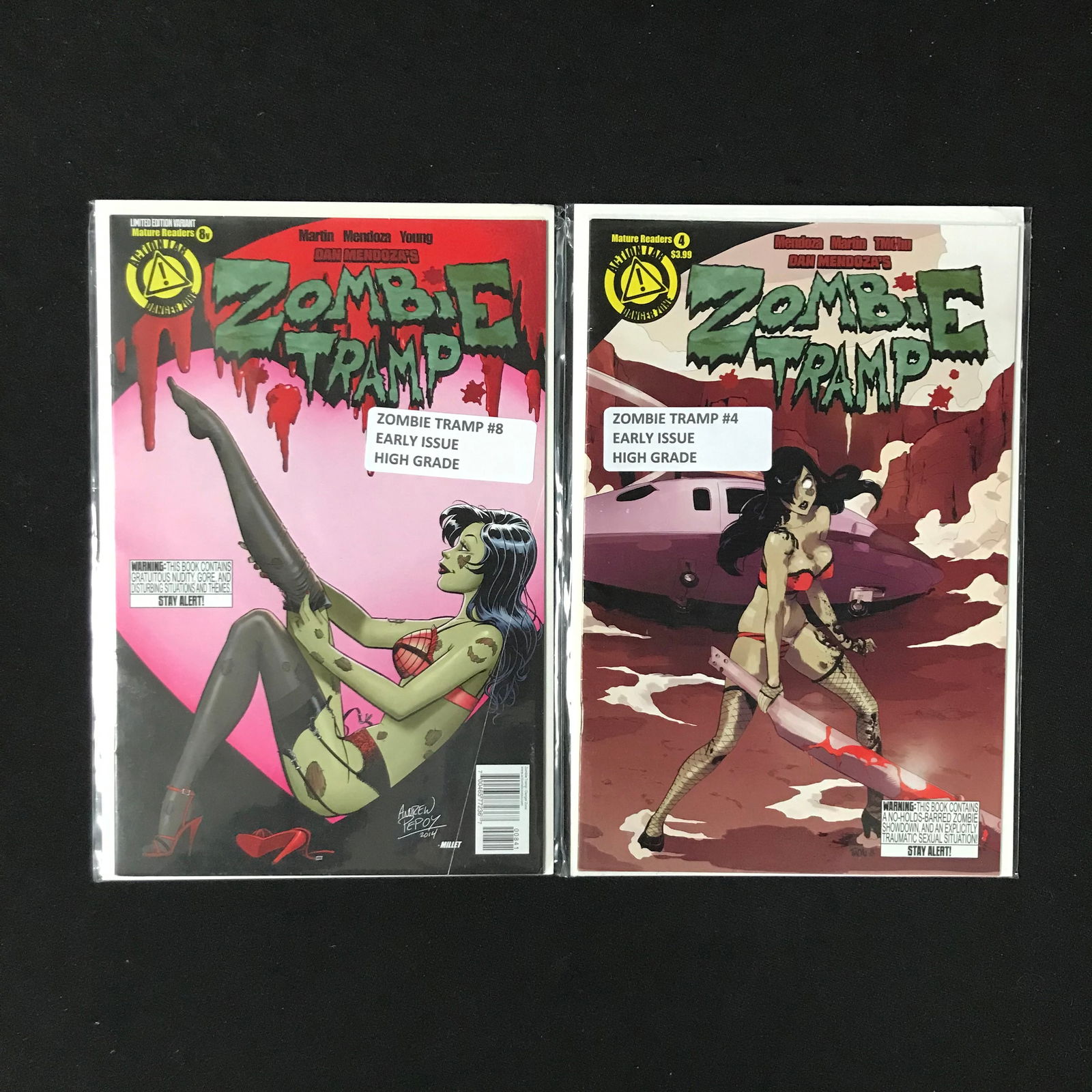 LOT OF 2 ZOMBIE TRAMP COMICS (ACTION LAB COMICS) (1 of 1)