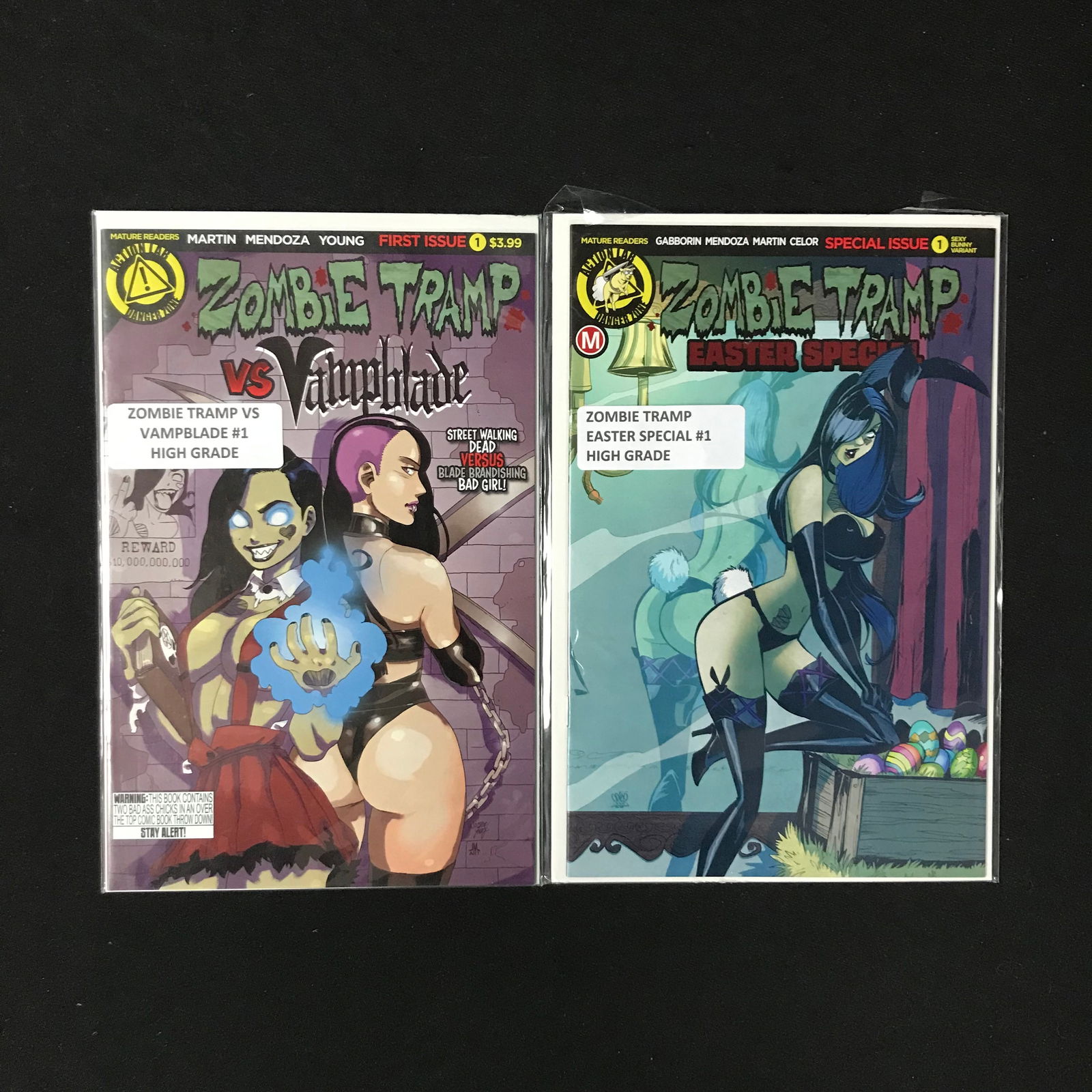 LOT OF 2 ZOMBIE TRAMP COMICS (ACTION LAB COMICS) (1 of 1)