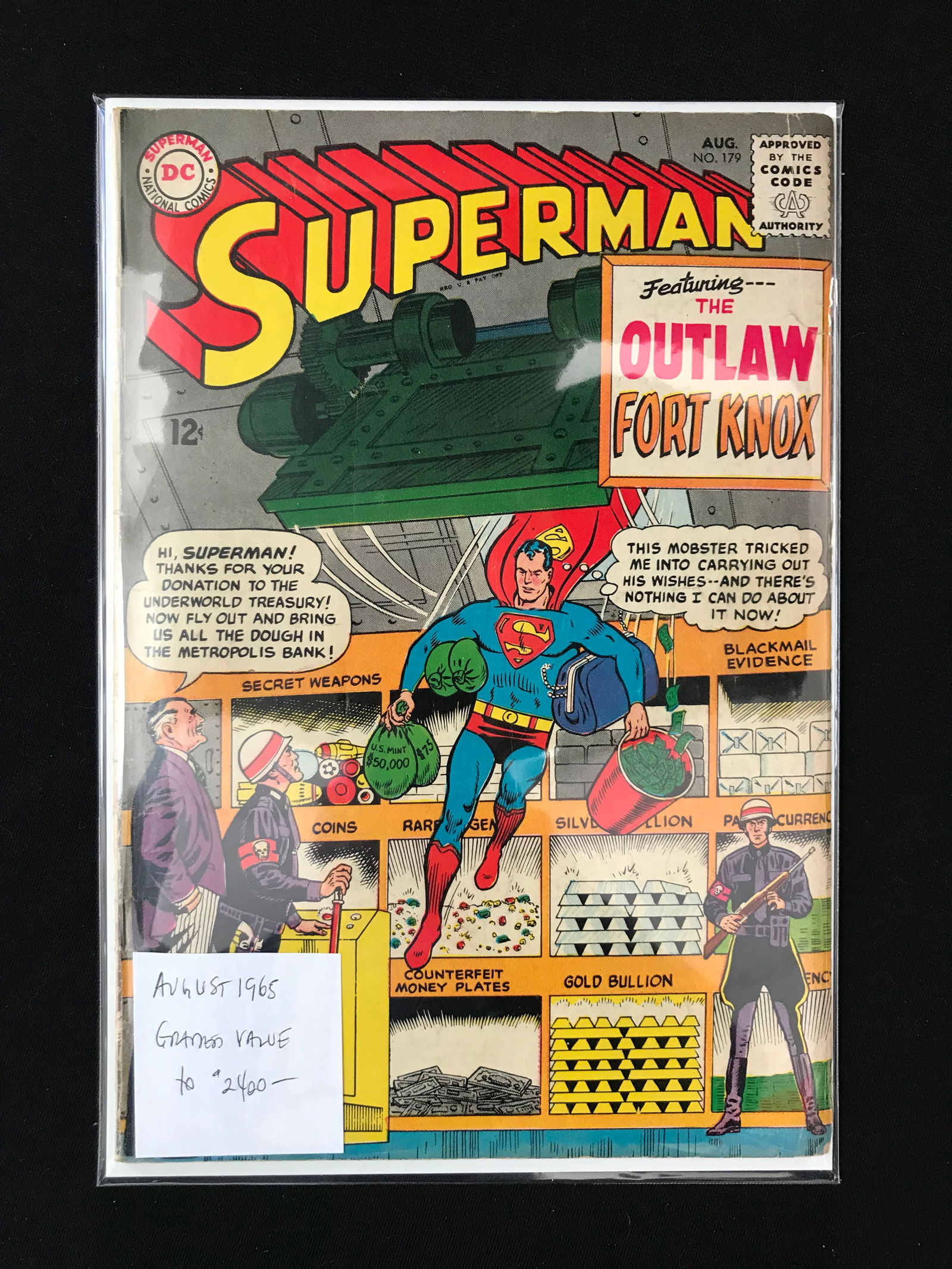 DC COMICS NO.179 SUPERMAN (1 of 1)