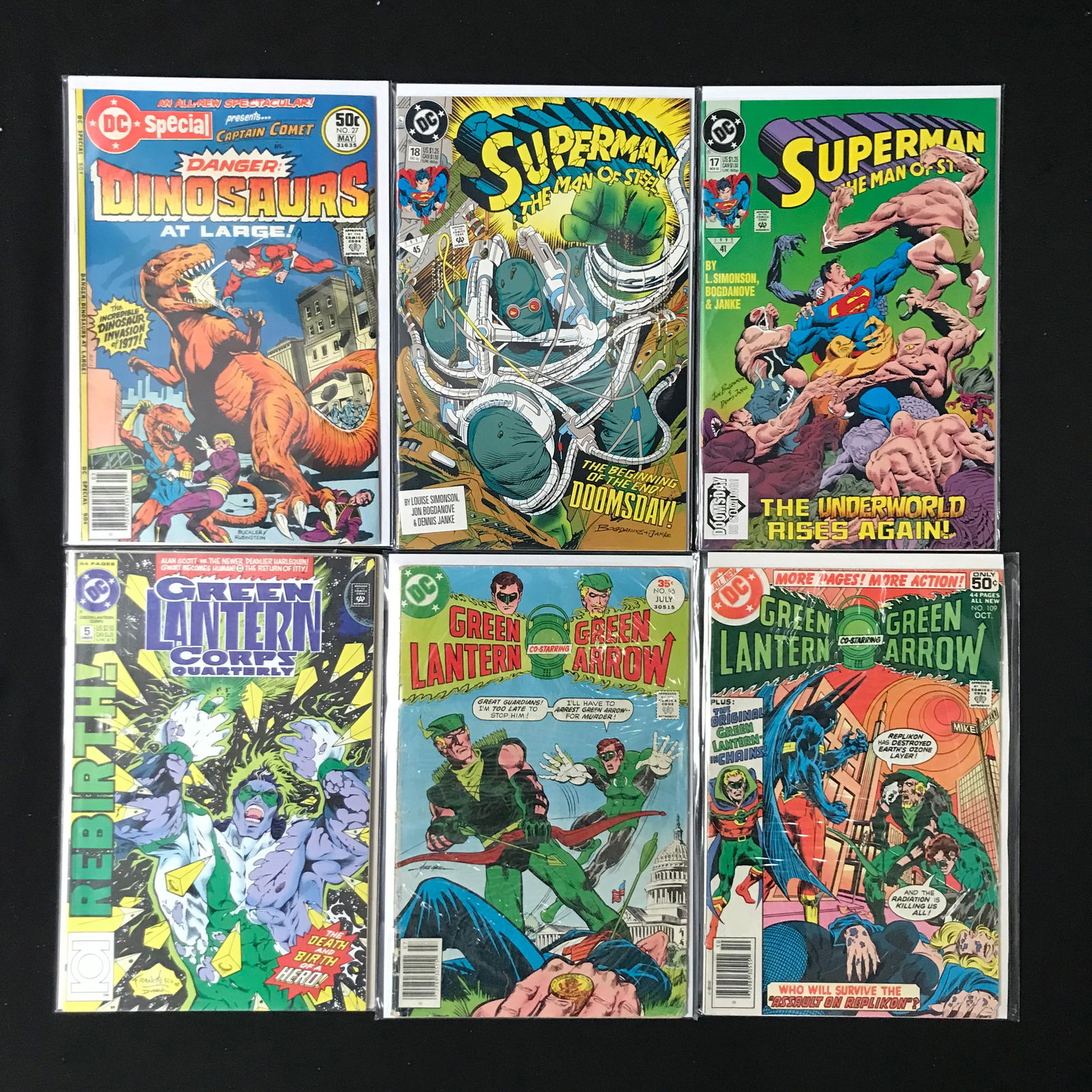 LOT OF 6 COMICS INCLUDING SUPERMAN AND GREEN LANTERN (DC COMICS) (1 of 1)