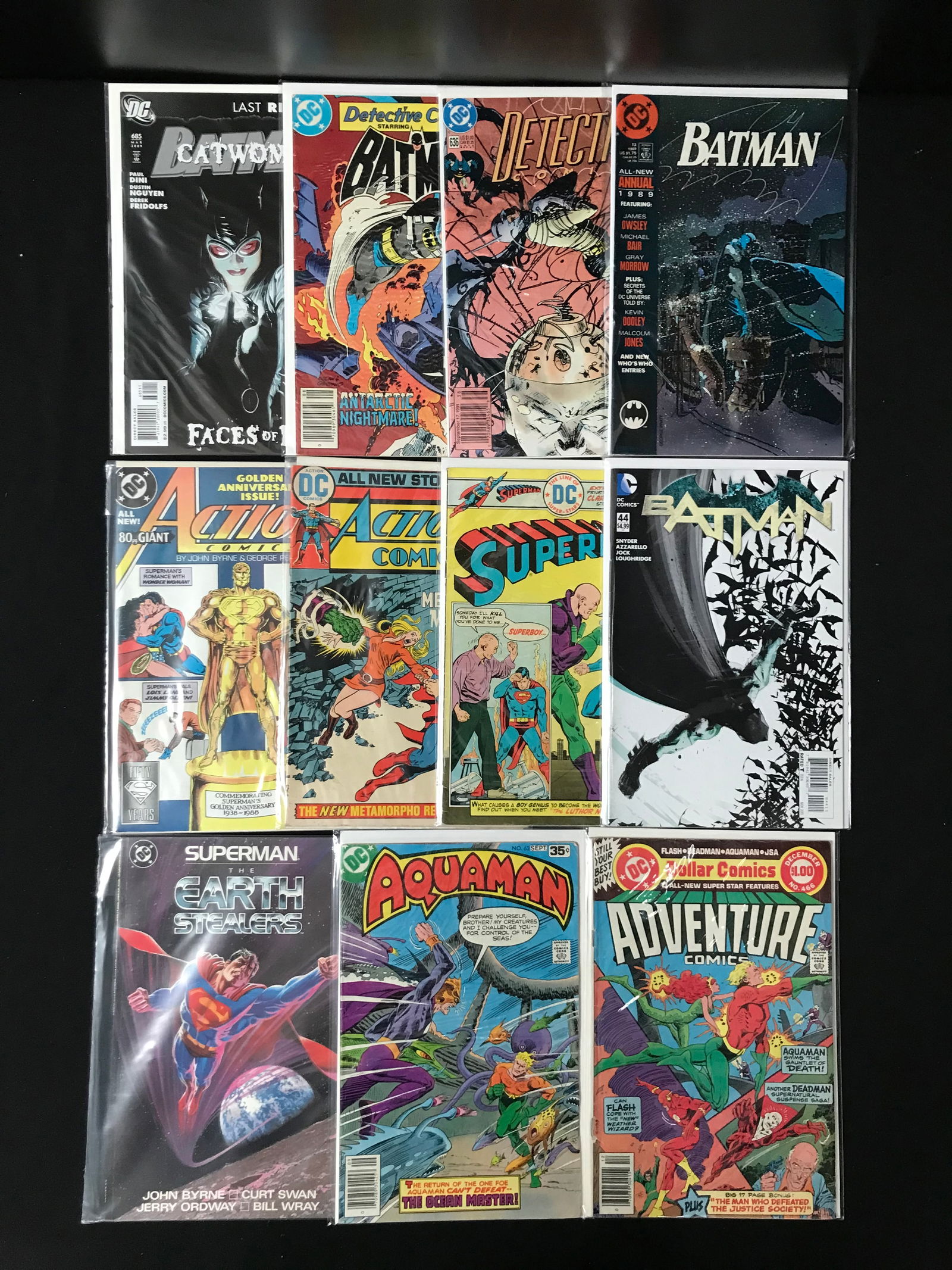 LOT OF 11 COMICS INCLUDING ADVENTURE COMICS, BATMAN AND SUPERMAN (DC COMICS) (1 of 1)