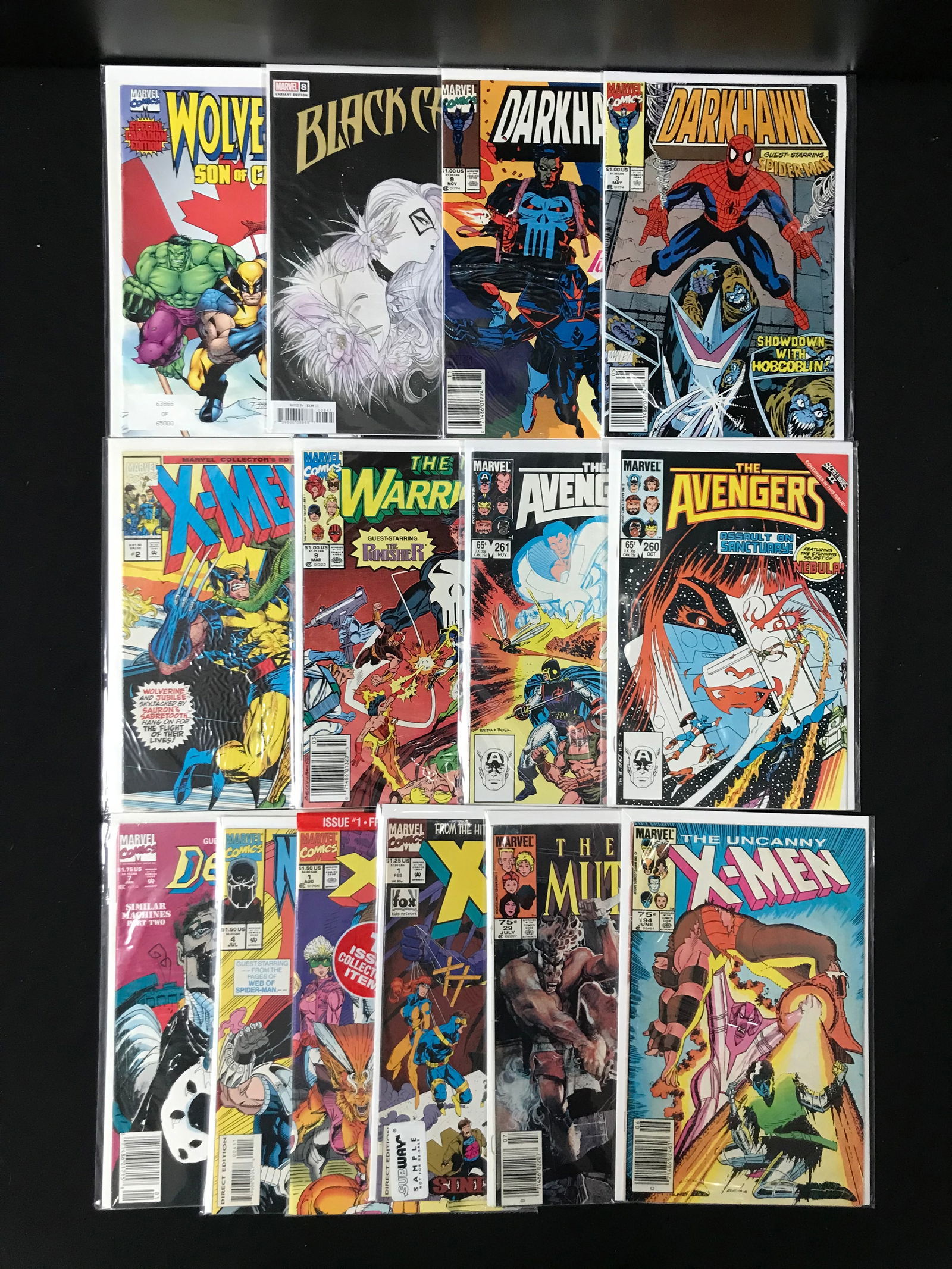 LOT OF 14 COMICS INCLUDING XMEN AND THE AVENGERS (MARVEL COMICS) (1 of 1)